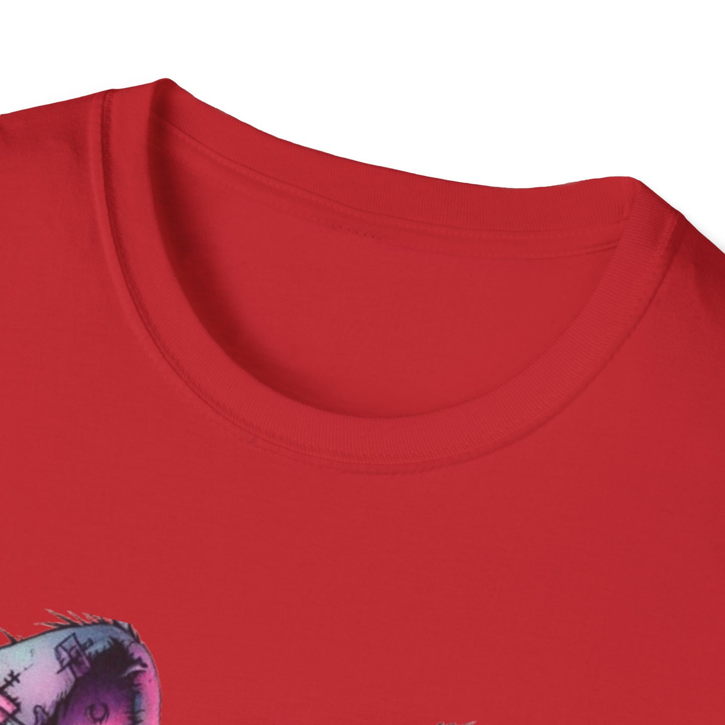 Playful Bunny Graphic T-Shirt - Softstyle Unisex Tee for Cute & Unique Casual Wear