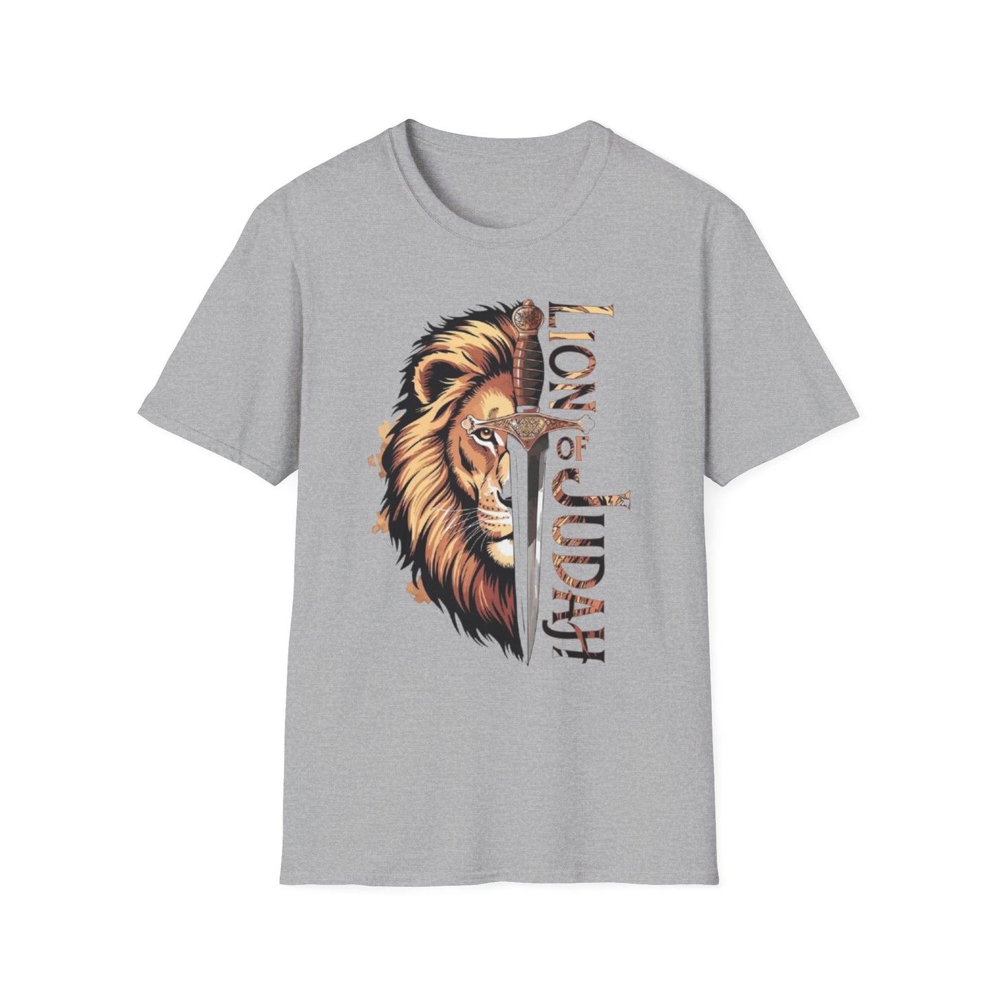 "Lion of Judah" T-Shirt Sport Grey Printify T-Shirt Rhythm & Drip Apparel