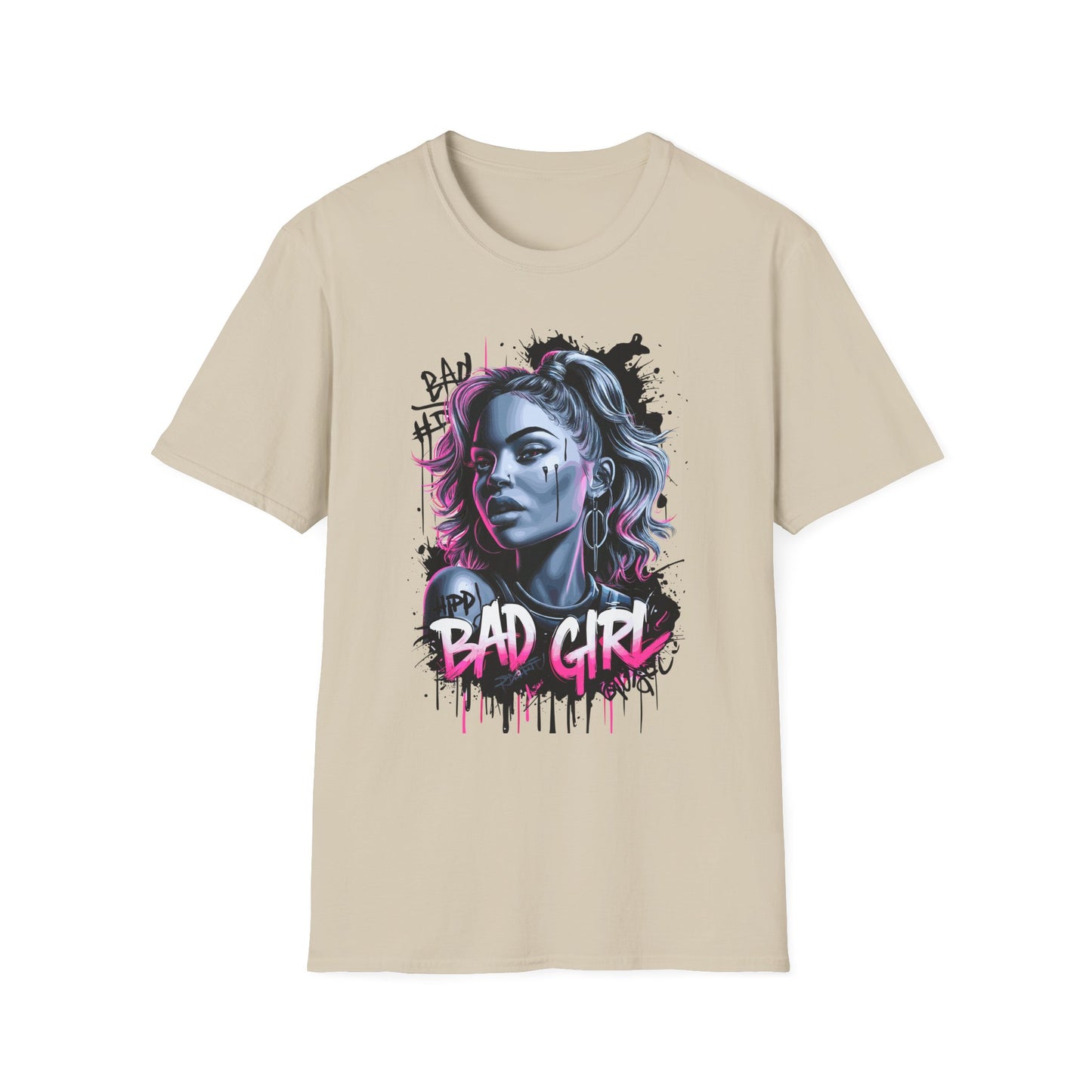 Bad Girl Graphic T-Shirt Sand Printify T-Shirt Rhythm & Drip Apparel