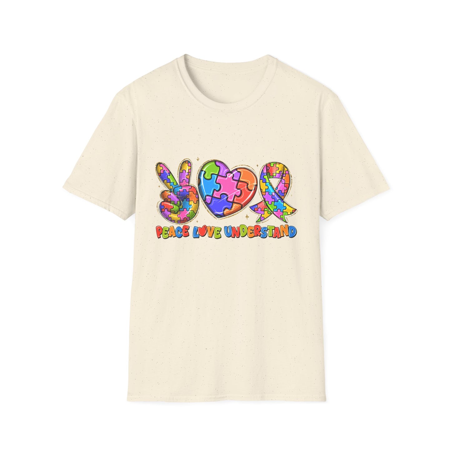 Autism Awareness T-Shirt Natural Printify T-Shirt Rhythm & Drip Apparel