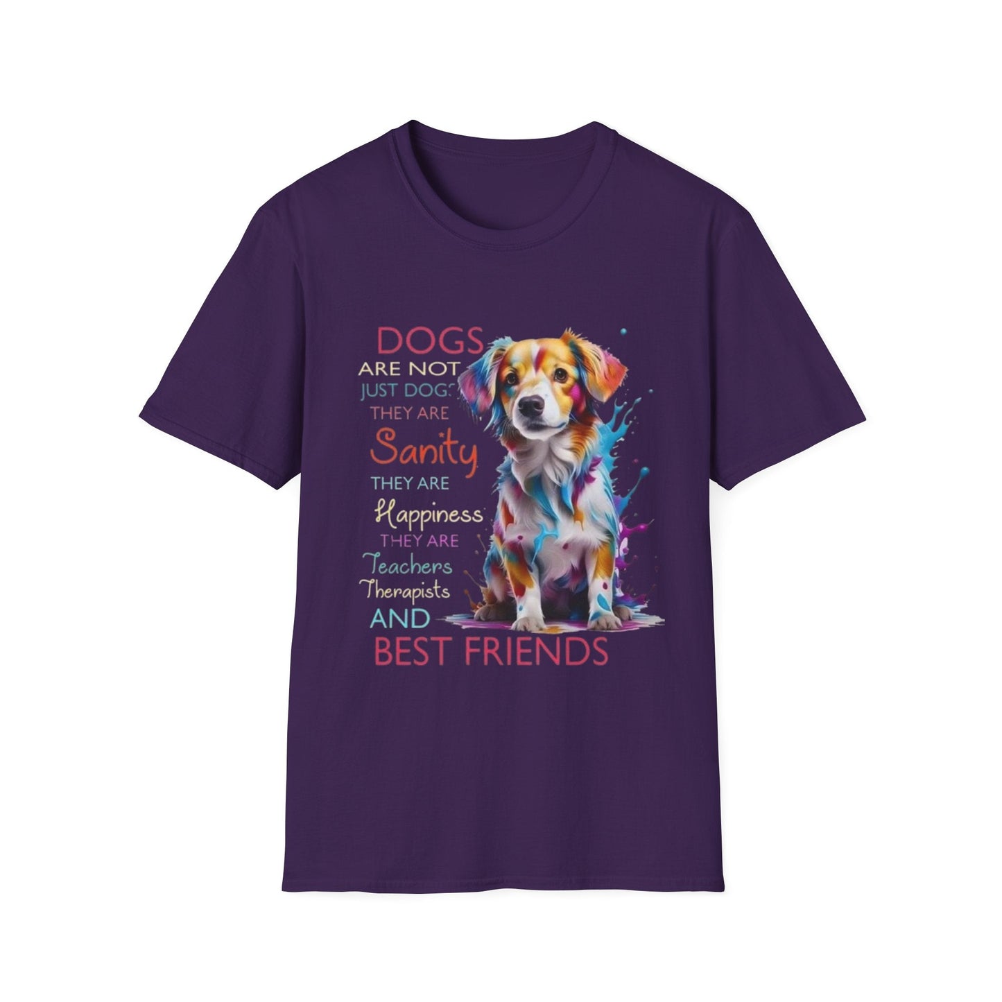 Dog Lover Rescue T-Shirt Purple Printify T-Shirt Rhythm & Drip Apparel