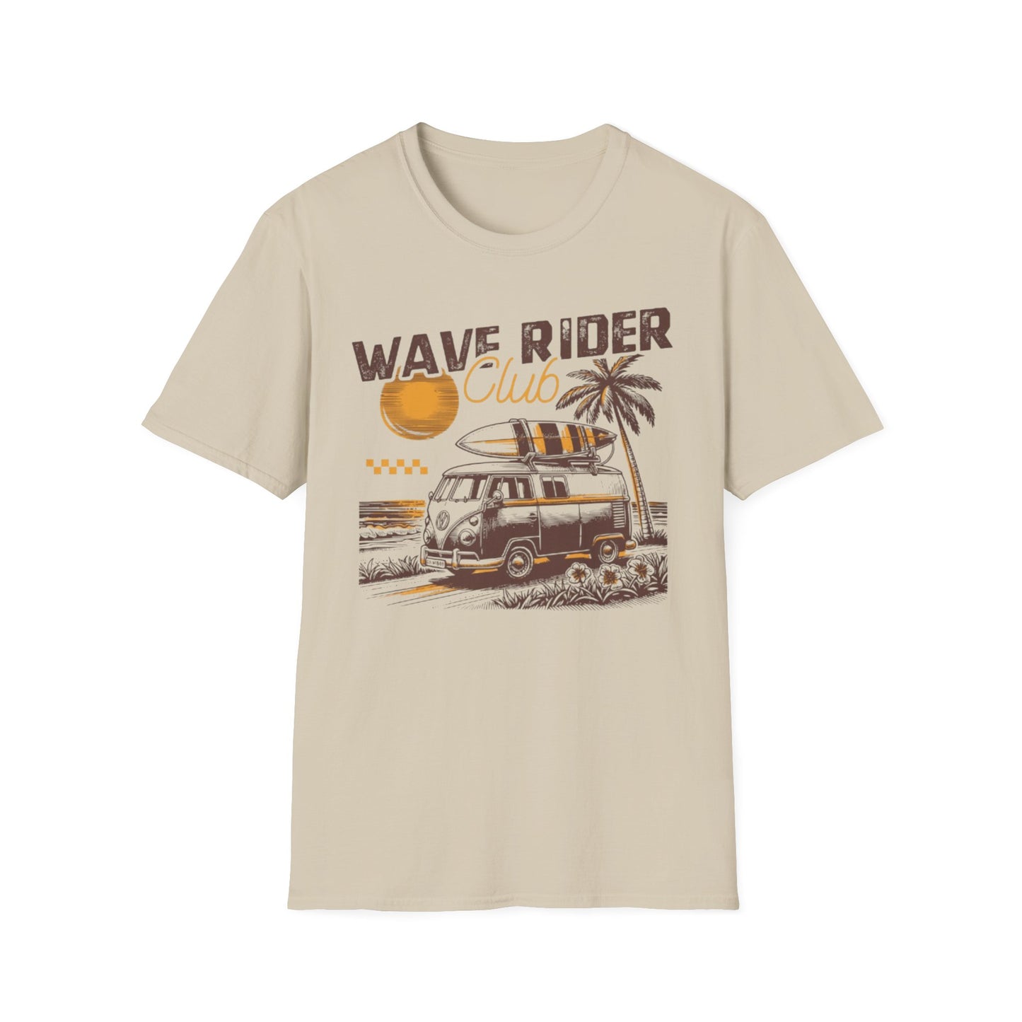 Summer- Wave Rider Club T-Shirt Sand Printify T-Shirt Rhythm & Drip Apparel