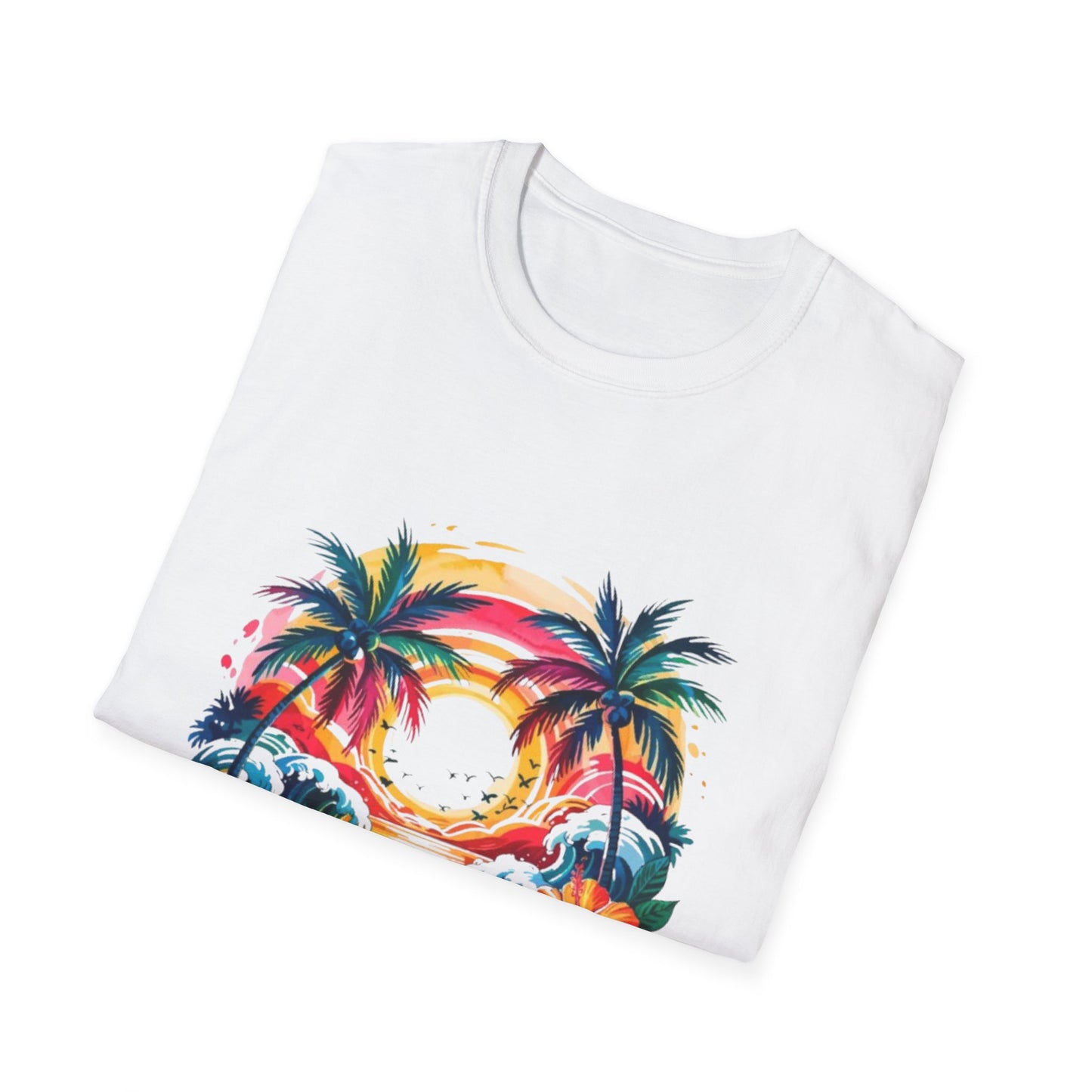 Summer- Tropical Sunset T-Shirt Printify T-Shirt Rhythm & Drip Apparel