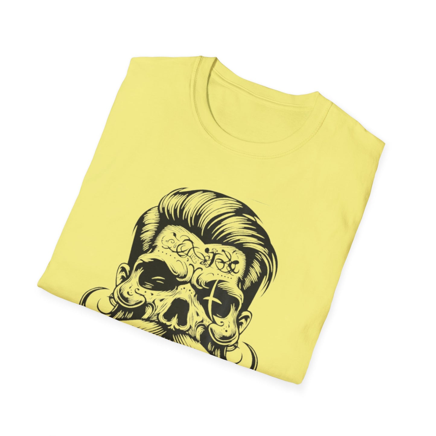 Stylish Skull Beard T-Shirt Printify T-Shirt Rhythm & Drip Apparel
