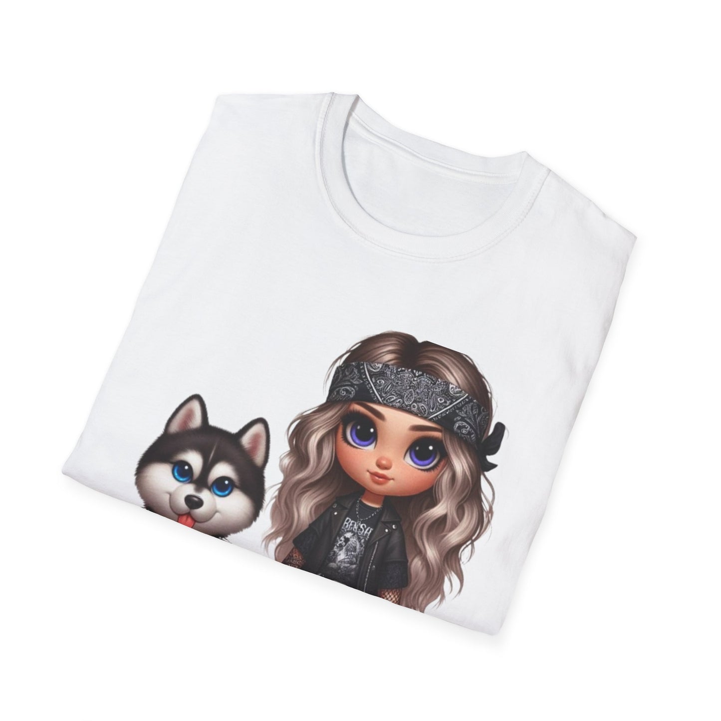 A Girl And Her Dog 3 T-Shirt Printify T-Shirt Rhythm & Drip Apparel