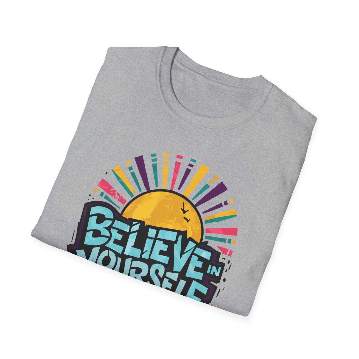 Believe in Yourself, Keep Pushing T-Shirt Printify T-Shirt Rhythm & Drip Apparel