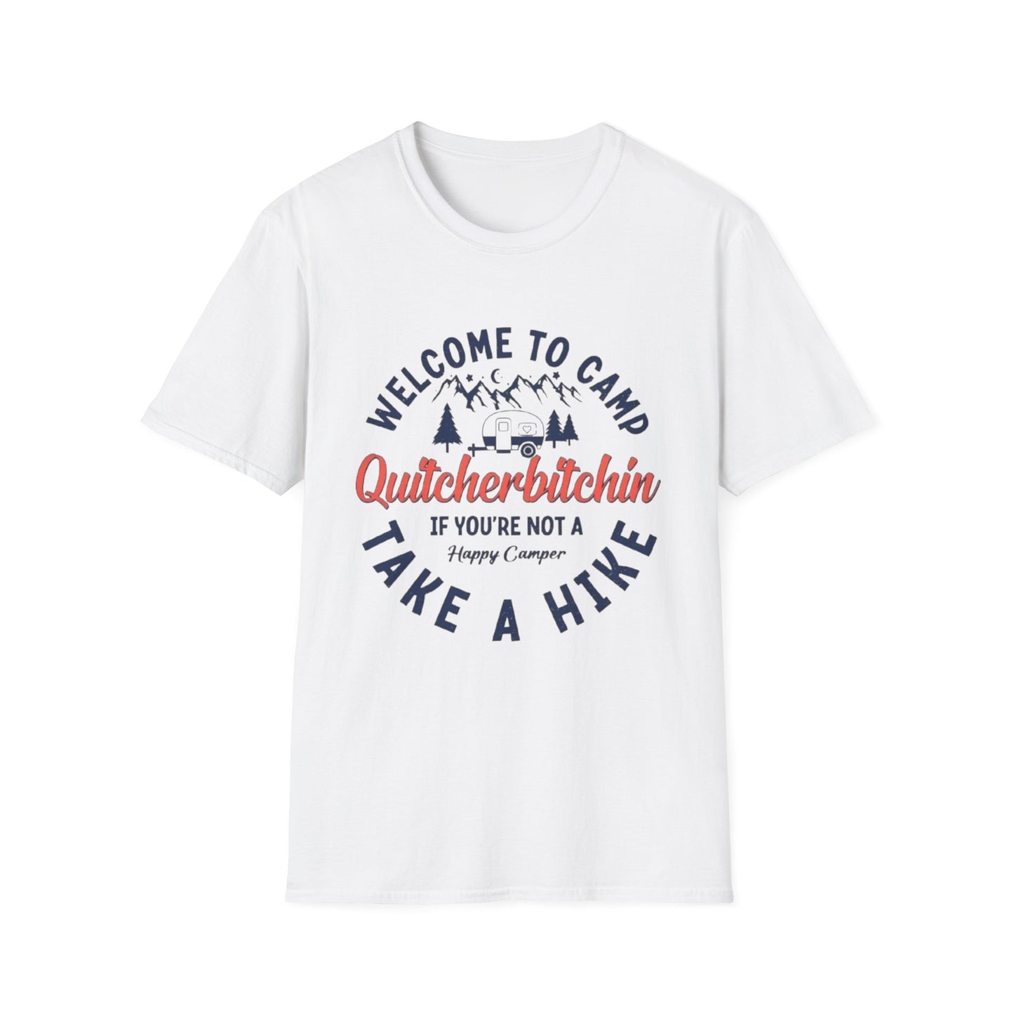Welcome to Camp T-Shirt White Printify T-Shirt Rhythm & Drip Apparel