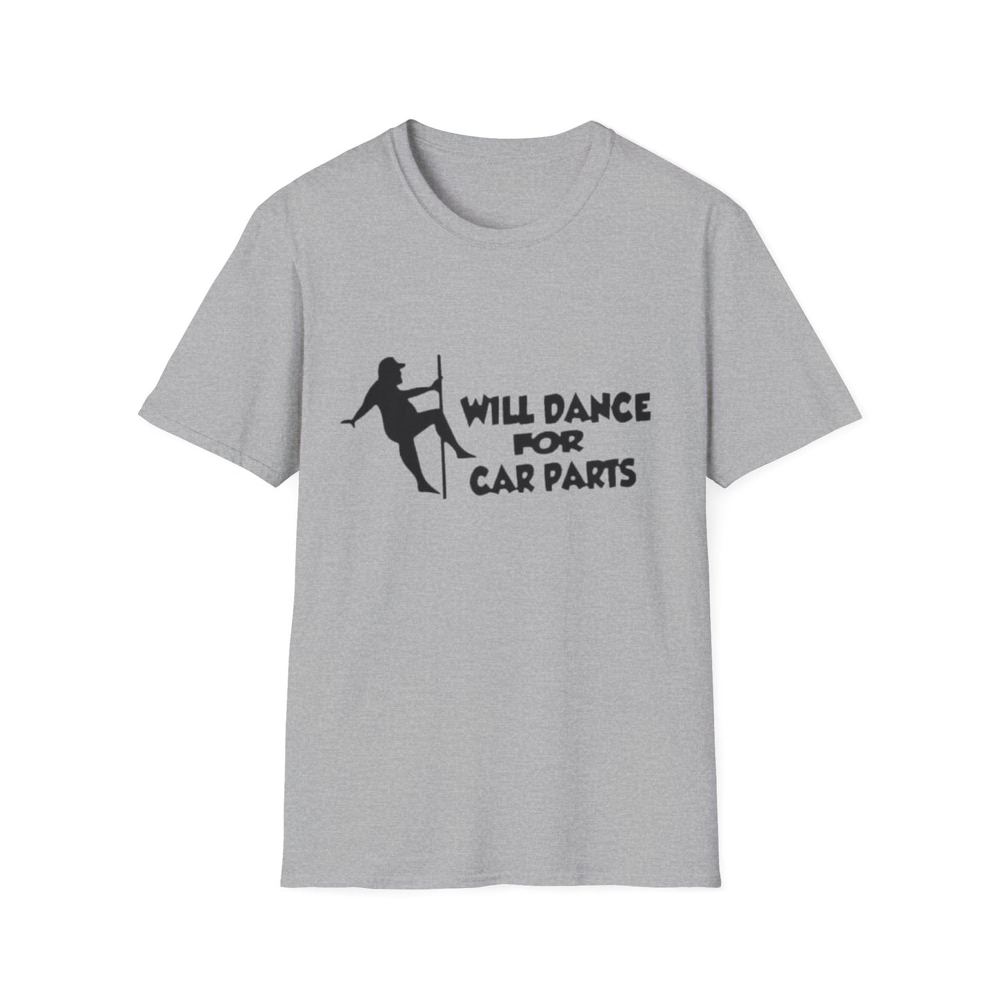 Will Dance For Car Parts T-Shirt Sport Grey Printify T-Shirt Rhythm & Drip Apparel