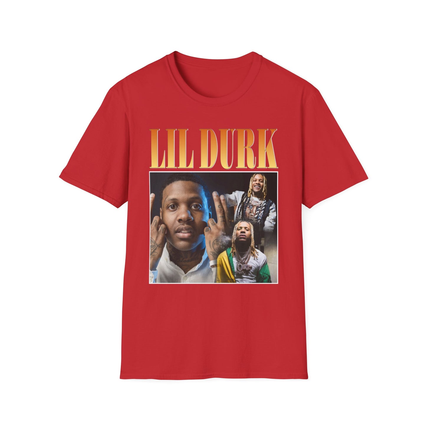 Lil Durk Graphic Unisex Softstyle T-Shirt - Trendy Music Tee for Fans - Rhythm & Drip