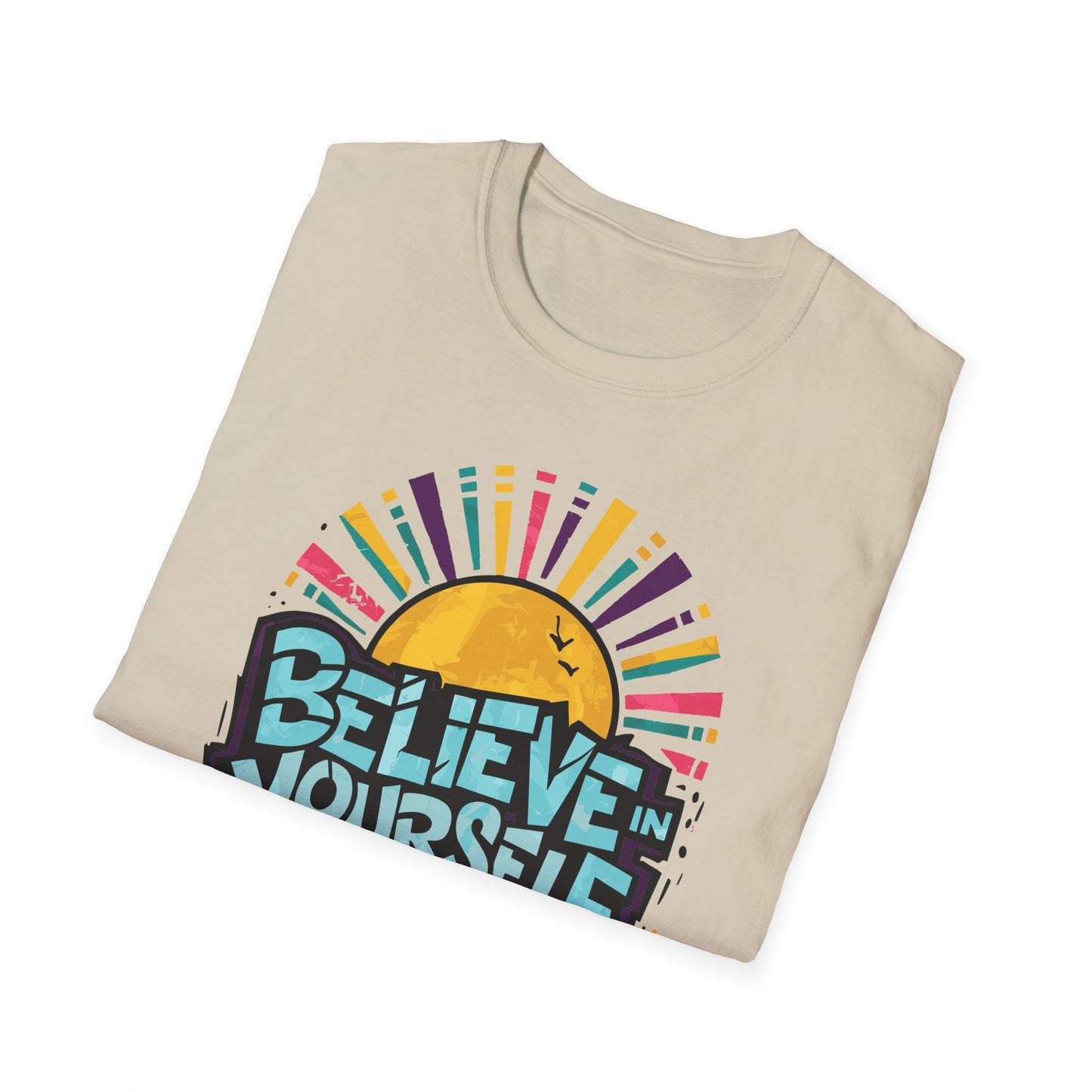 Believe in Yourself, Keep Pushing T-Shirt Printify T-Shirt Rhythm & Drip Apparel