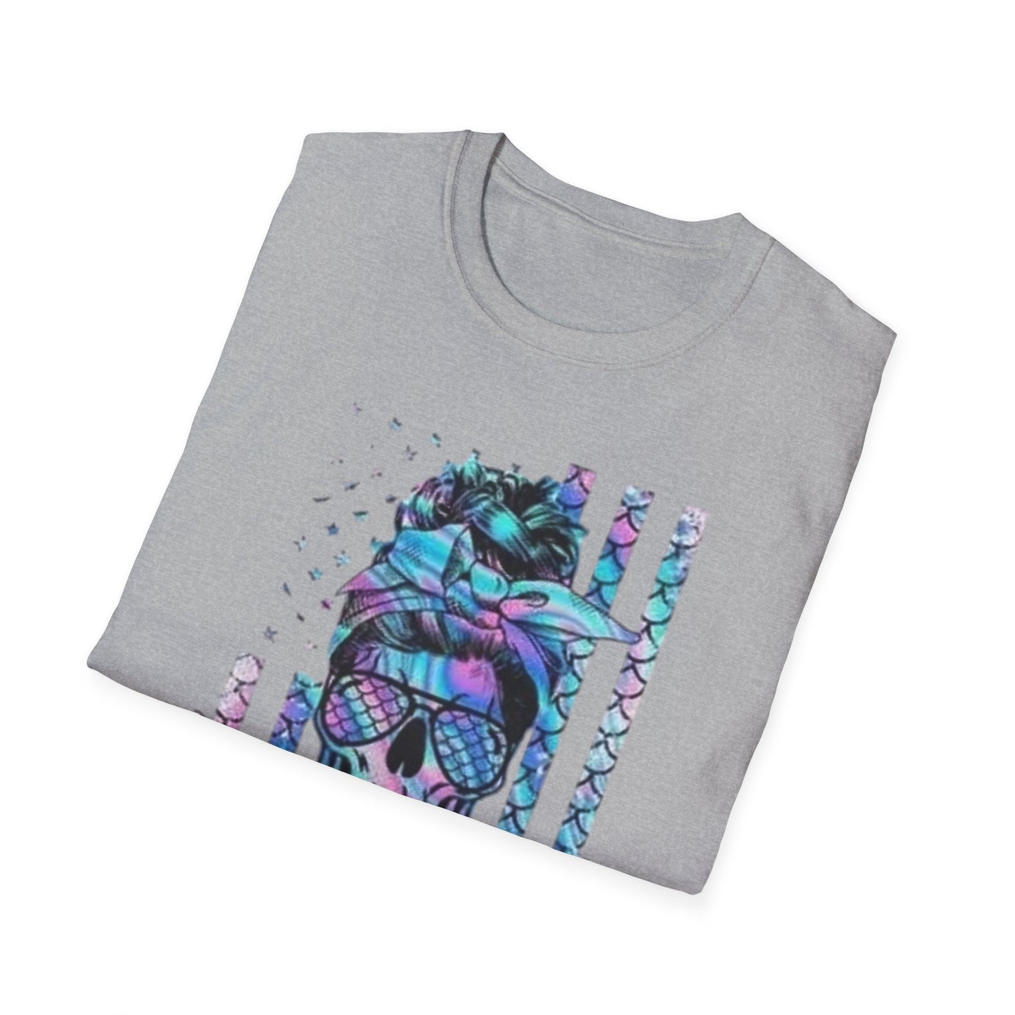 Vibrant Skull Flag Graphic T-Shirt Printify T-Shirt Rhythm & Drip Apparel