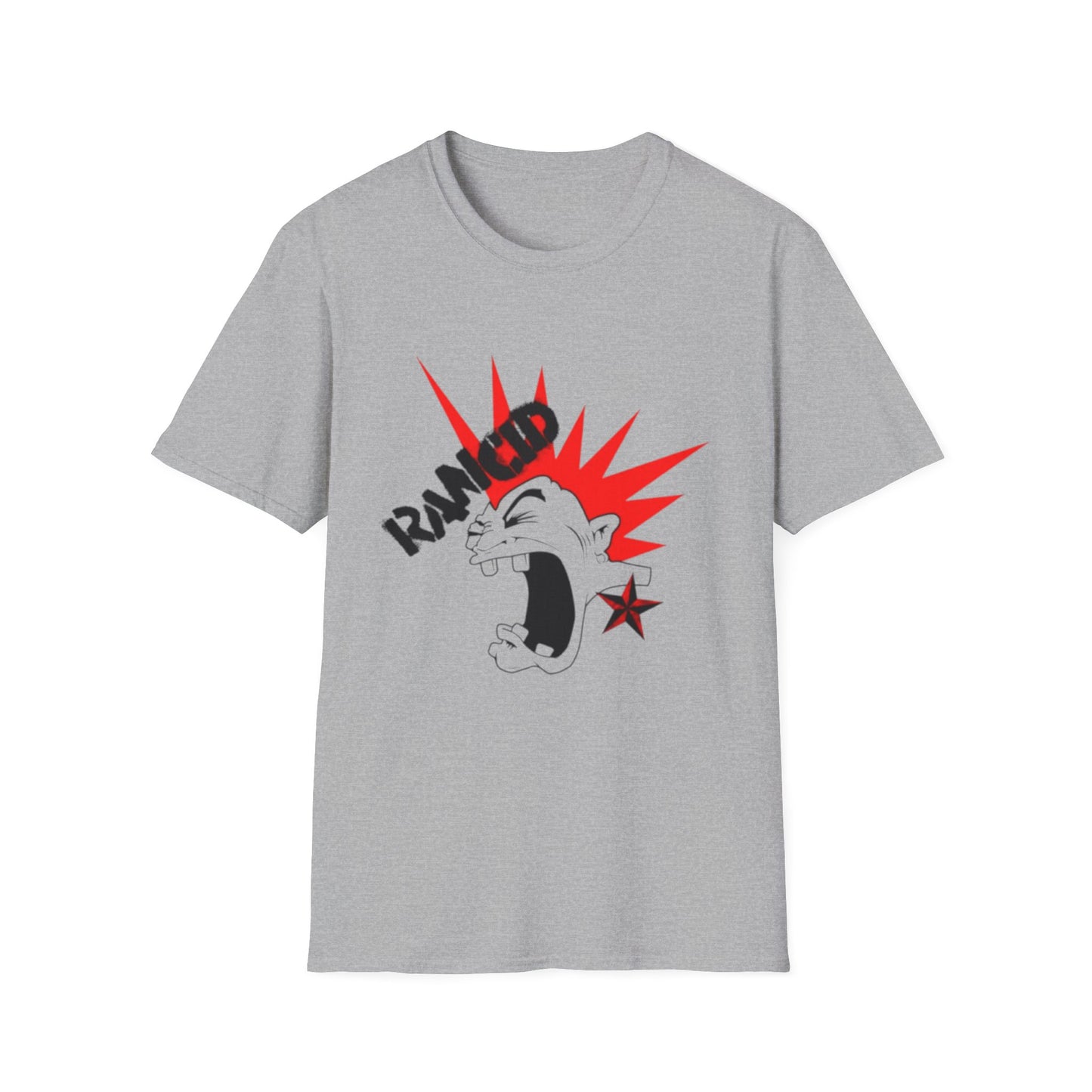 Ripped Edge Unisex Softstyle T-Shirt - Bold Graphic Tee for Punk Rock Enthusiasts