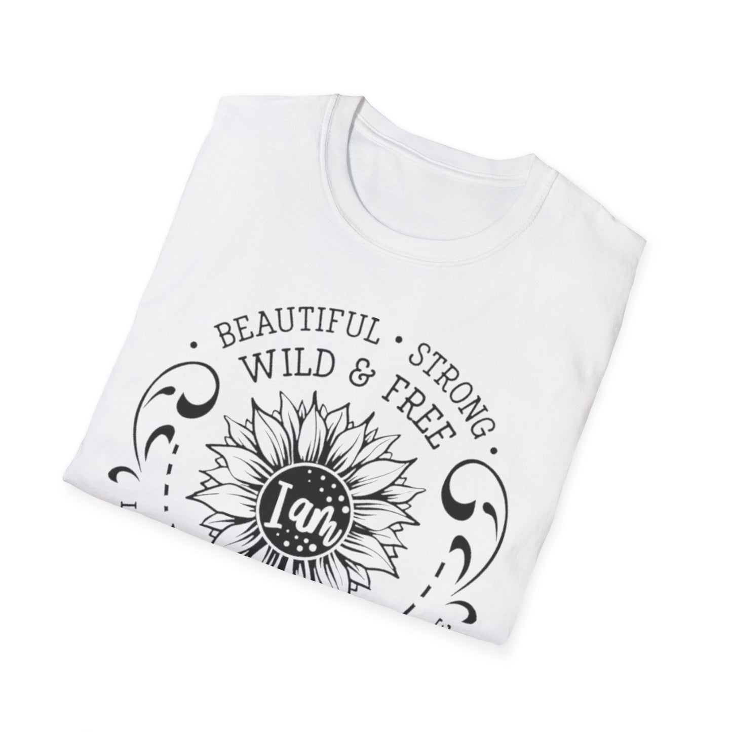 Beautiful, Strong, Wild & Free Printify T-Shirt Rhythm & Drip Apparel