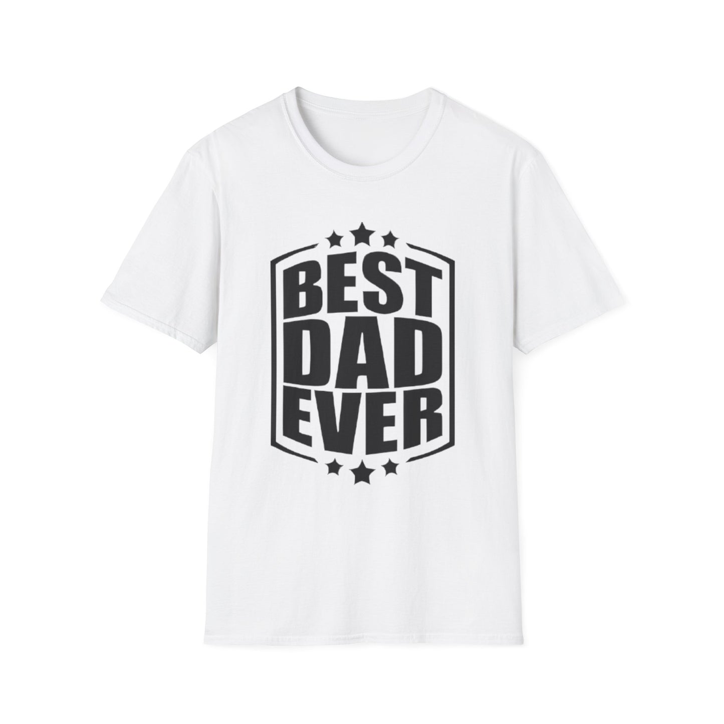 Best Dad Ever T-Shirt White Printify T-Shirt Rhythm & Drip Apparel