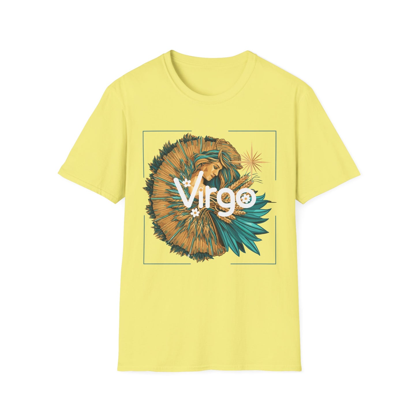 Virgo Zodiac T-Shirt Cornsilk Printify T-Shirt Rhythm & Drip Apparel
