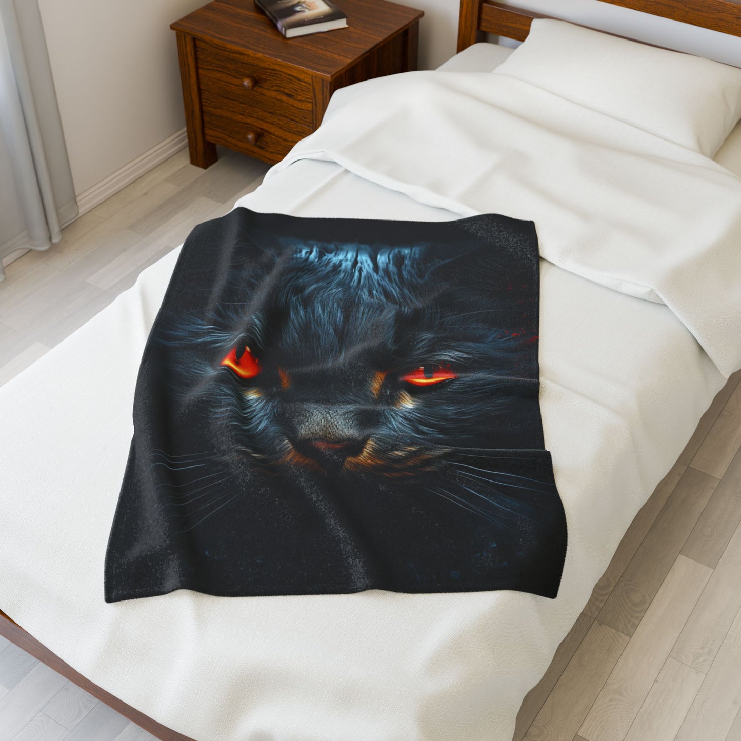 Cat- Fierce Feline Velveteen Plush Blanket, Cozy Cat Lover Throw, Cat-Themed Home Decor, Unique Gift for Pet Owners, Soft Warm Blanket Rhythm & Drip All Over Prints Rhythm & Drip Apparel
