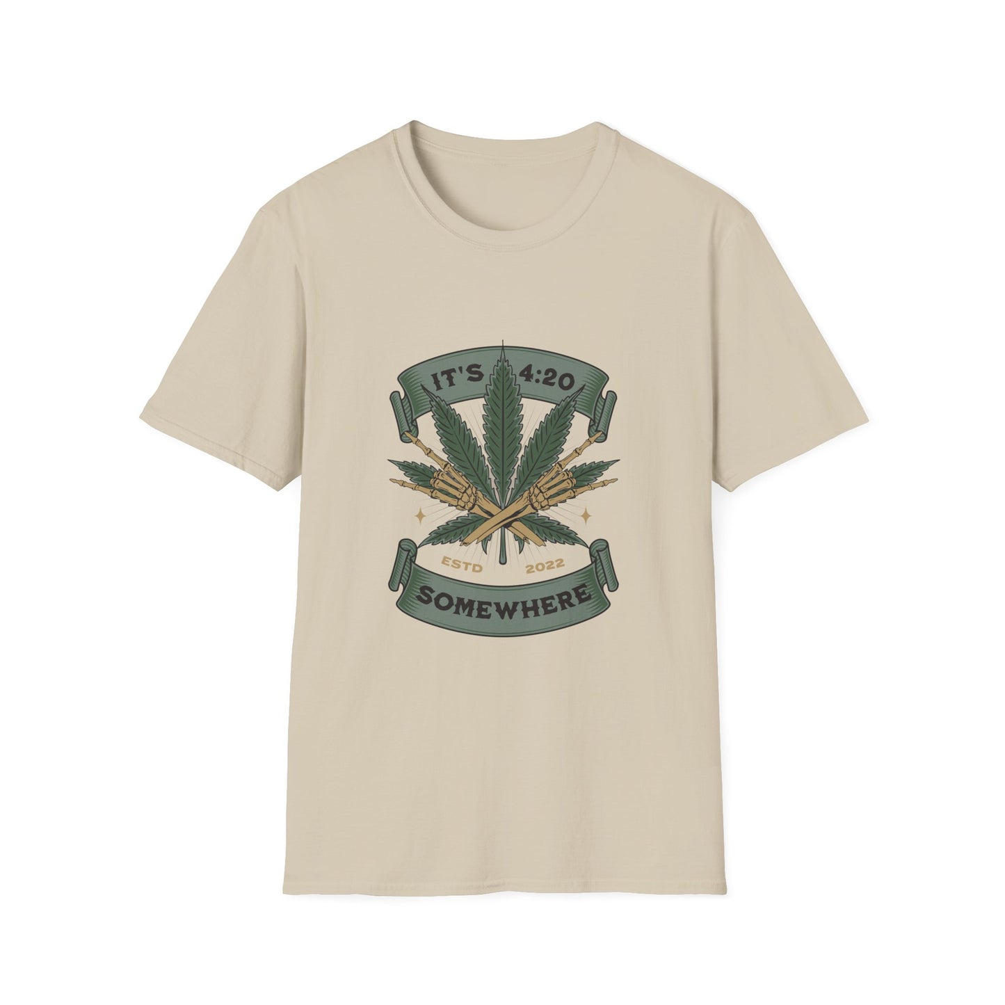 420 Celebration T-Shirt Sand Printify T-Shirt Rhythm & Drip Apparel