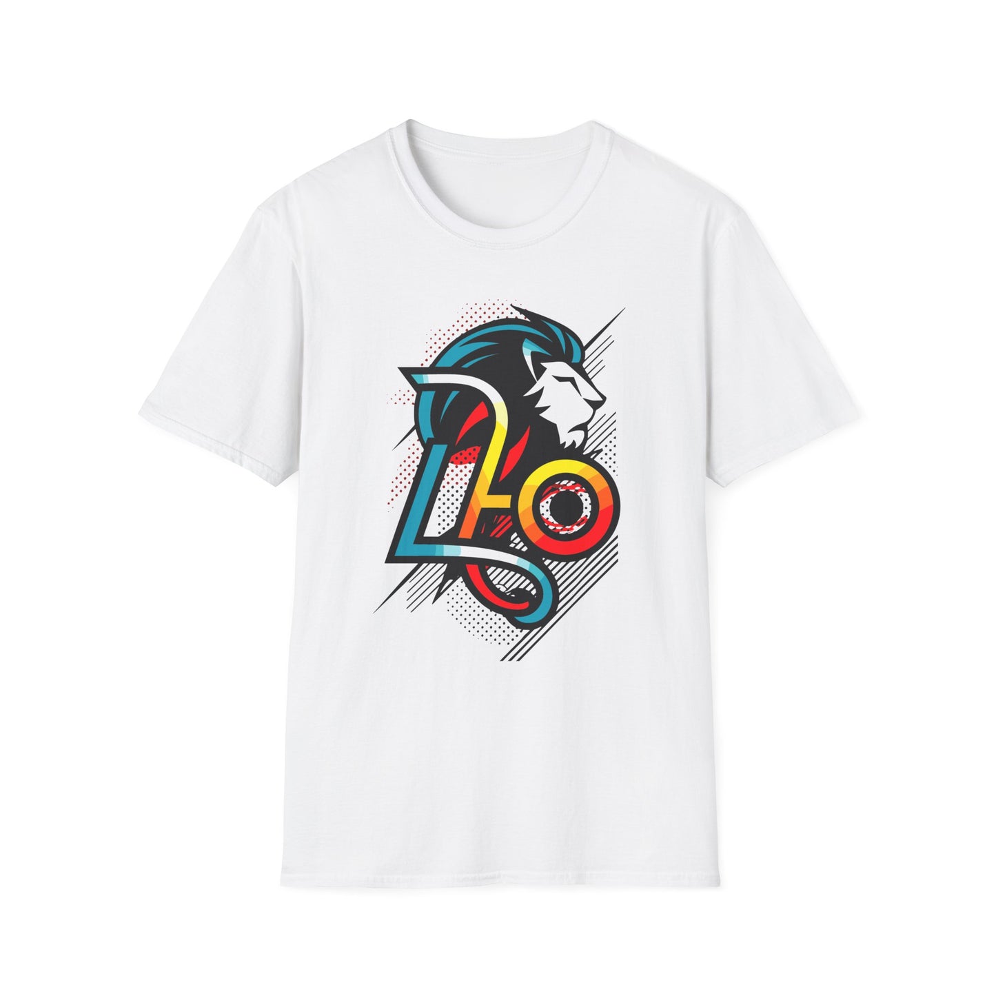 Leo Zodiac T-Shirt White Printify T-Shirt Rhythm & Drip Apparel