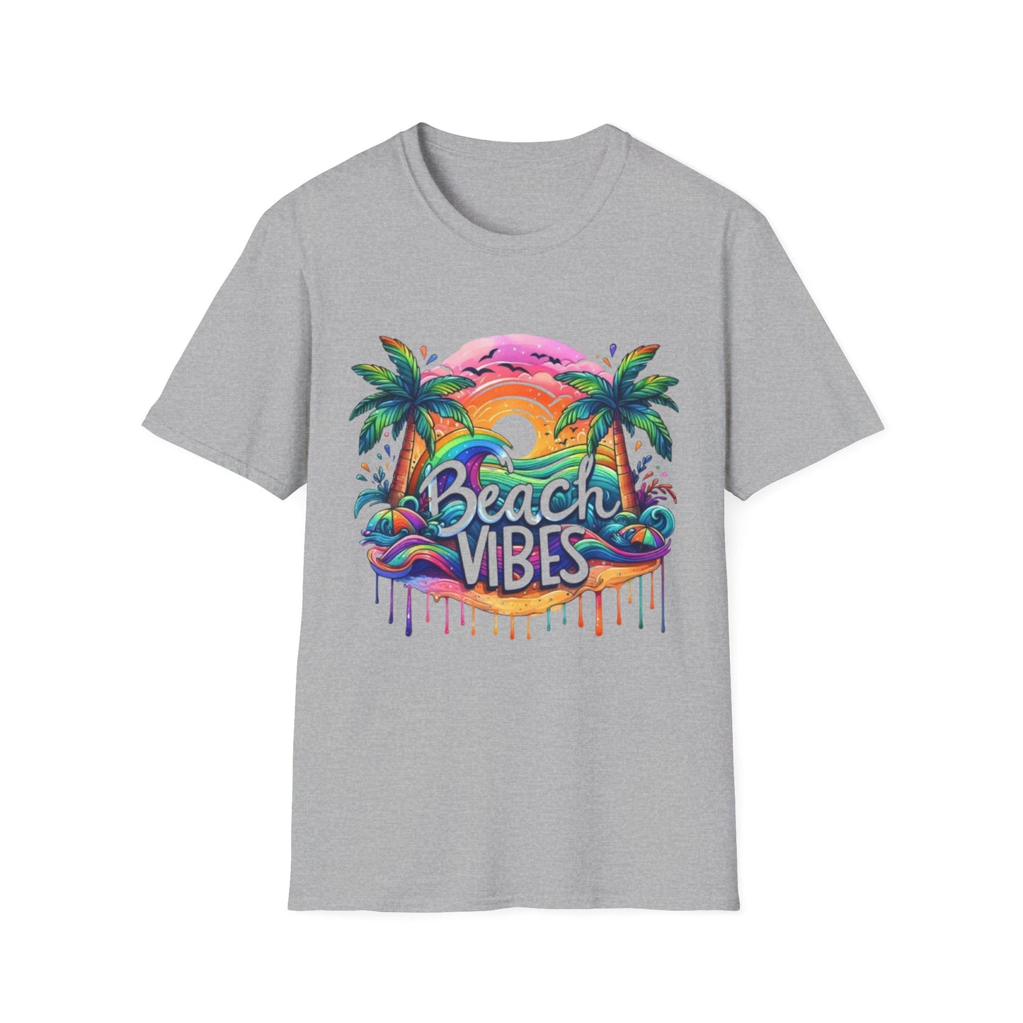 Summer- Beach Vibes T-Shirt Sport Grey Printify T-Shirt Rhythm & Drip Apparel