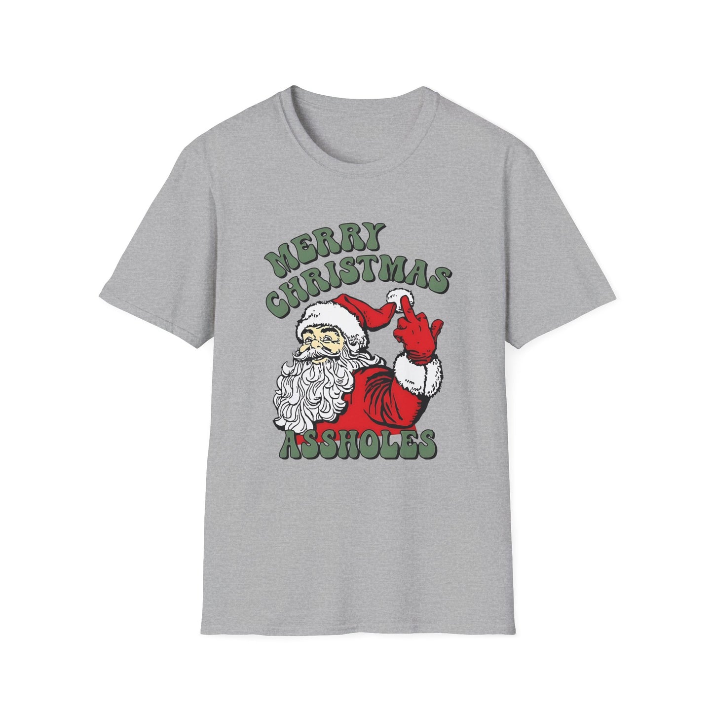 Funny Christmas T-Shirt, Merry Christmas A**holes Graphic Tee, Holiday Humor Shirt, Unisex Festive Tee, Gift for Him/Her