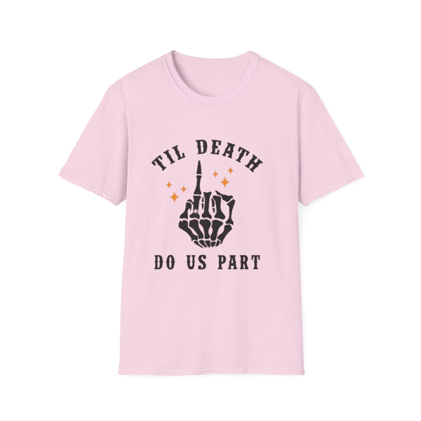 Till Death Do Us Part Unisex Softstyle T-Shirt - Fun Gothic Graphic Tee
