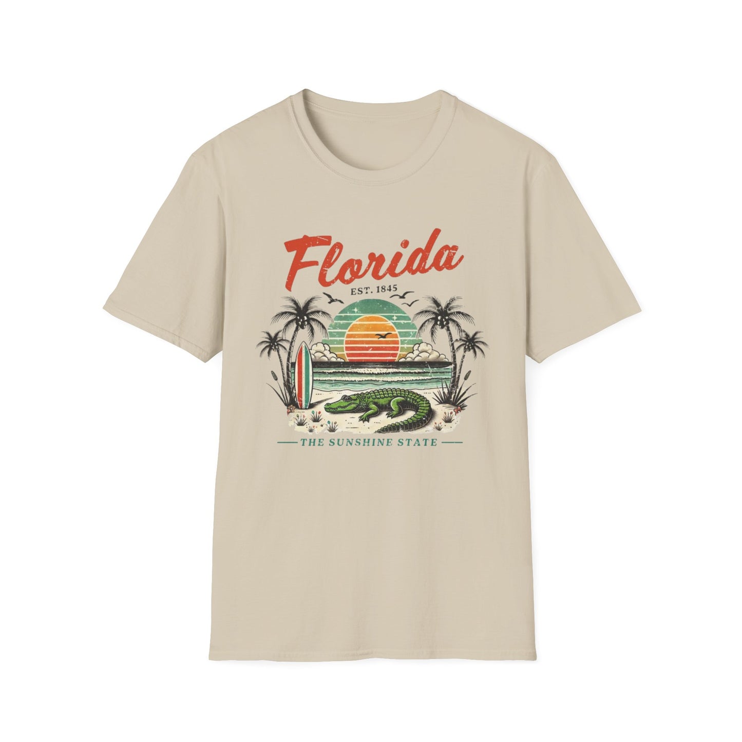 Summer- Florida Sunset T-Shirt Sand Printify T-Shirt Rhythm & Drip Apparel