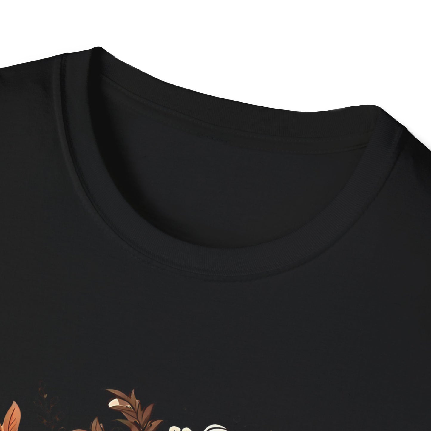 Autumn Ghost Unisex T-Shirt, Fall Apparel, Halloween Tee, Cute Pumpkin Shirt, Cozy Fall Fashion, Gift Idea for Halloween Lovers Printify T-Shirt Rhythm & Drip Apparel