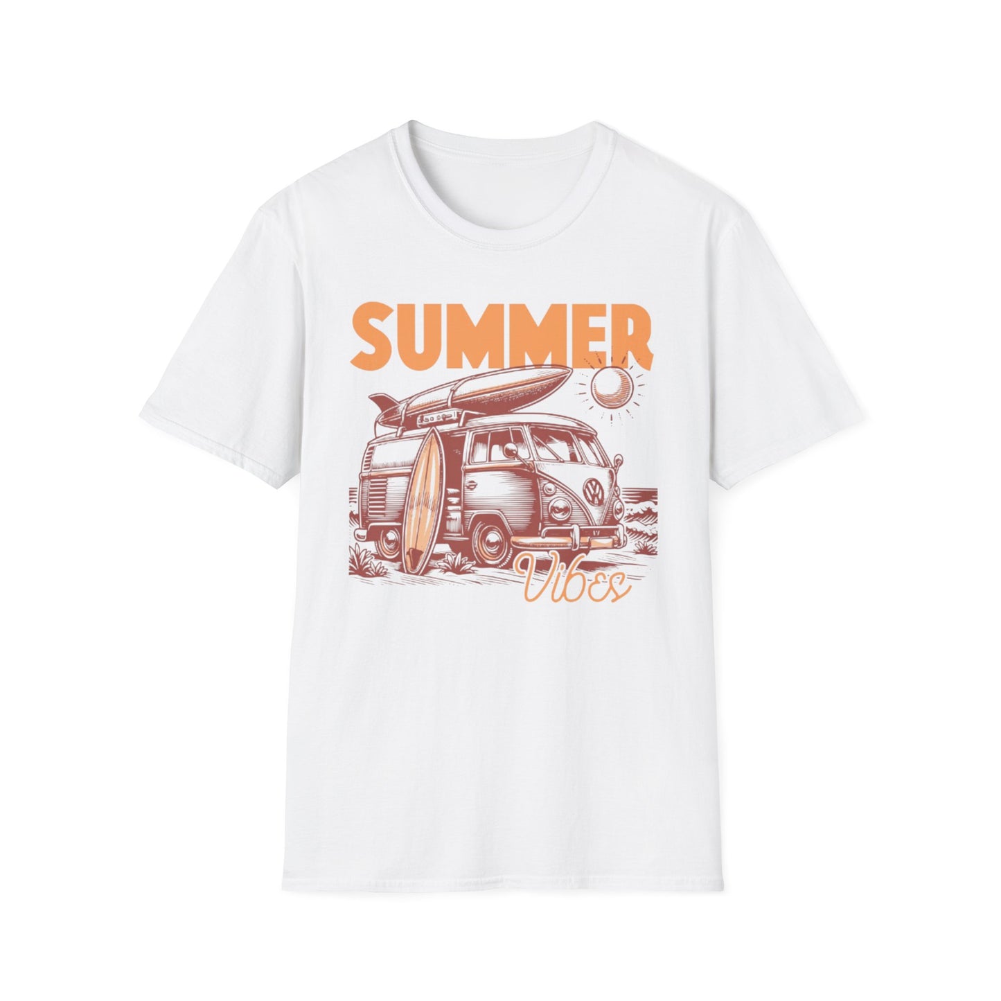 Summer- Summer Vibes T-Shirt White Printify T-Shirt Rhythm & Drip Apparel