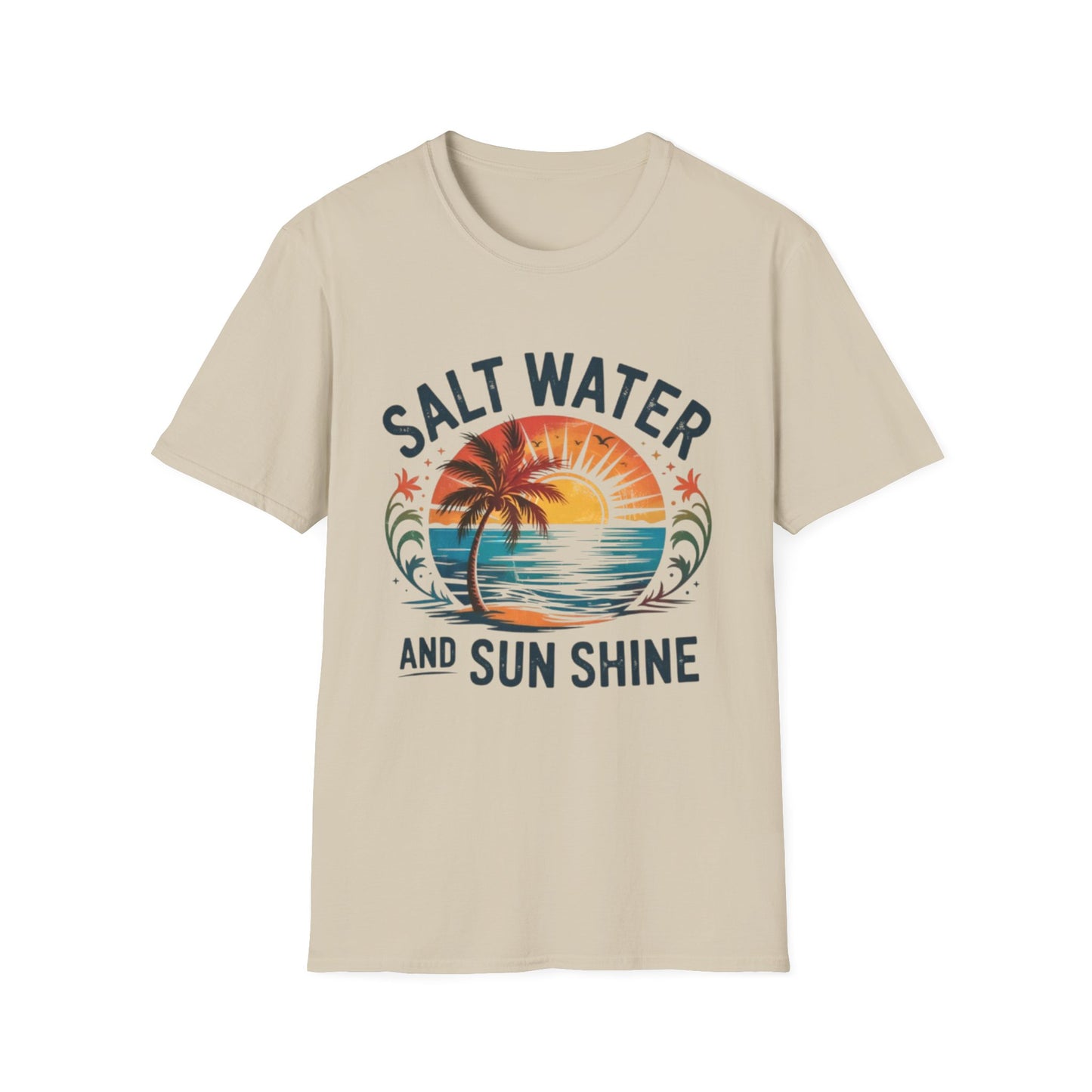 Summer- Sunshine & Salt Water T-Shirt Sand Printify T-Shirt Rhythm & Drip Apparel