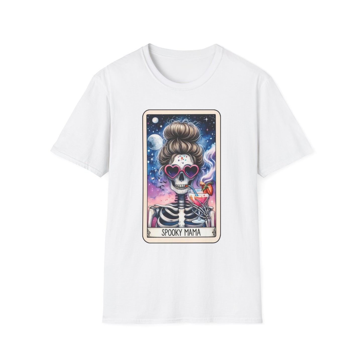 Spooky Mama- Tarot T-Shirt White Printify T-Shirt Rhythm & Drip Apparel