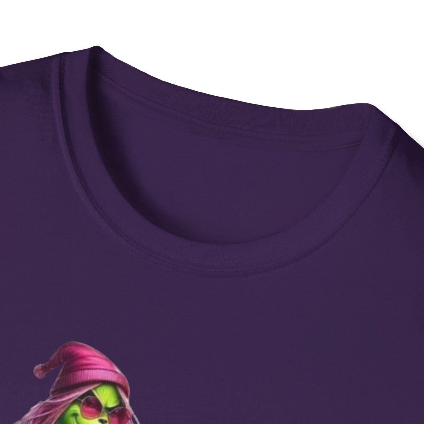 Woman Grinch Biker T-Shirt Printify T-Shirt Rhythm & Drip Apparel