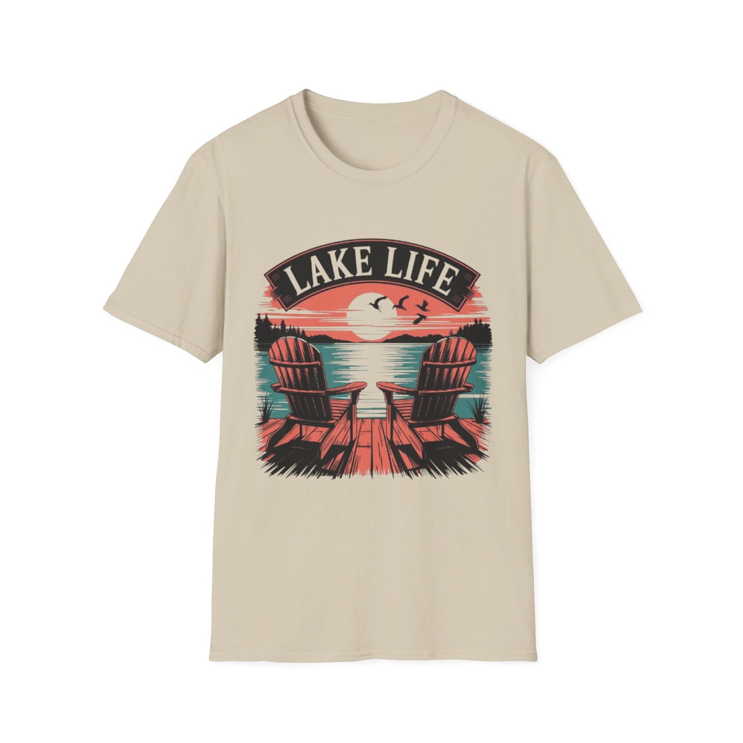 Summer- Lake Life T-Shirt Sand Printify T-Shirt Rhythm & Drip Apparel