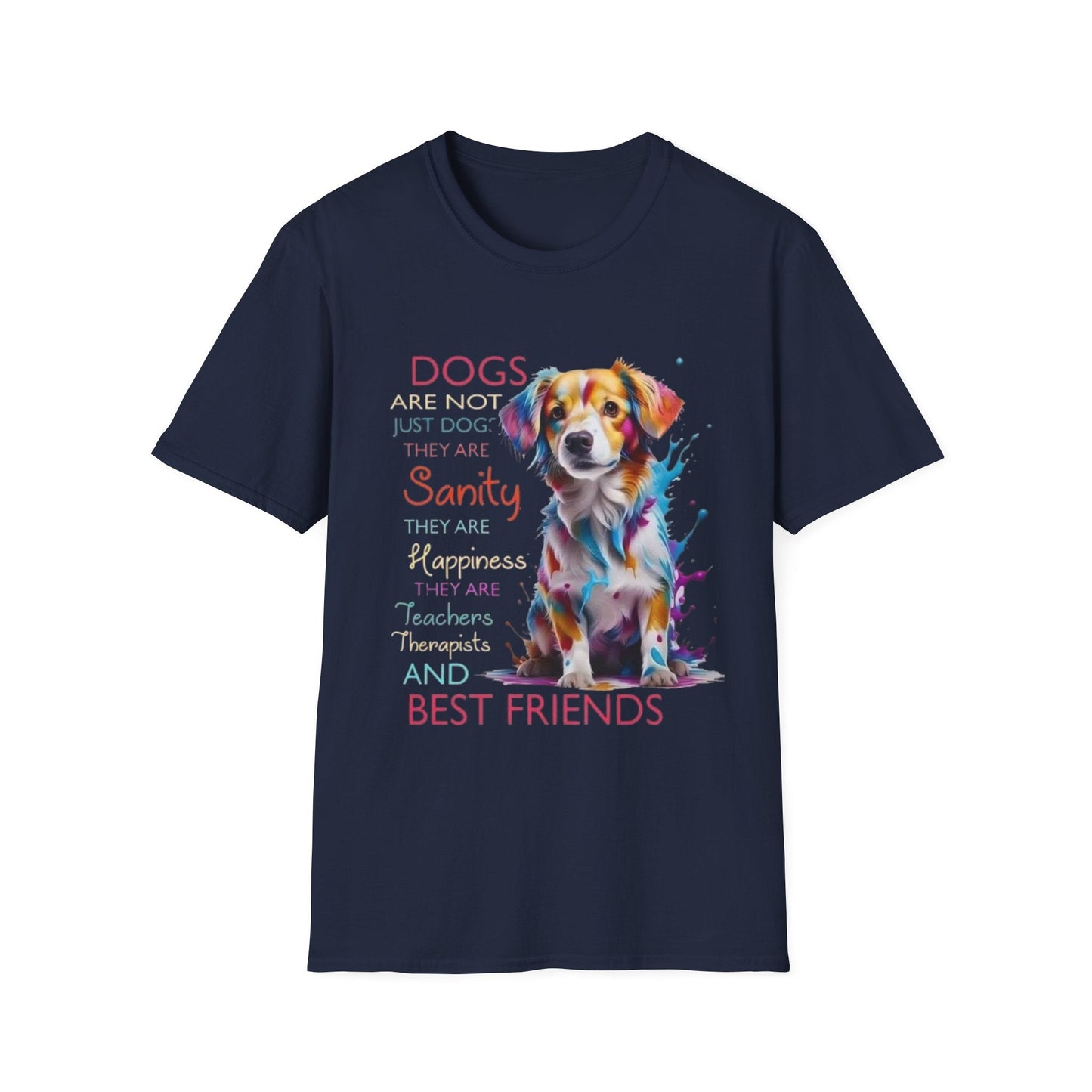 Dog Lover Rescue T-Shirt Navy Printify T-Shirt Rhythm & Drip Apparel