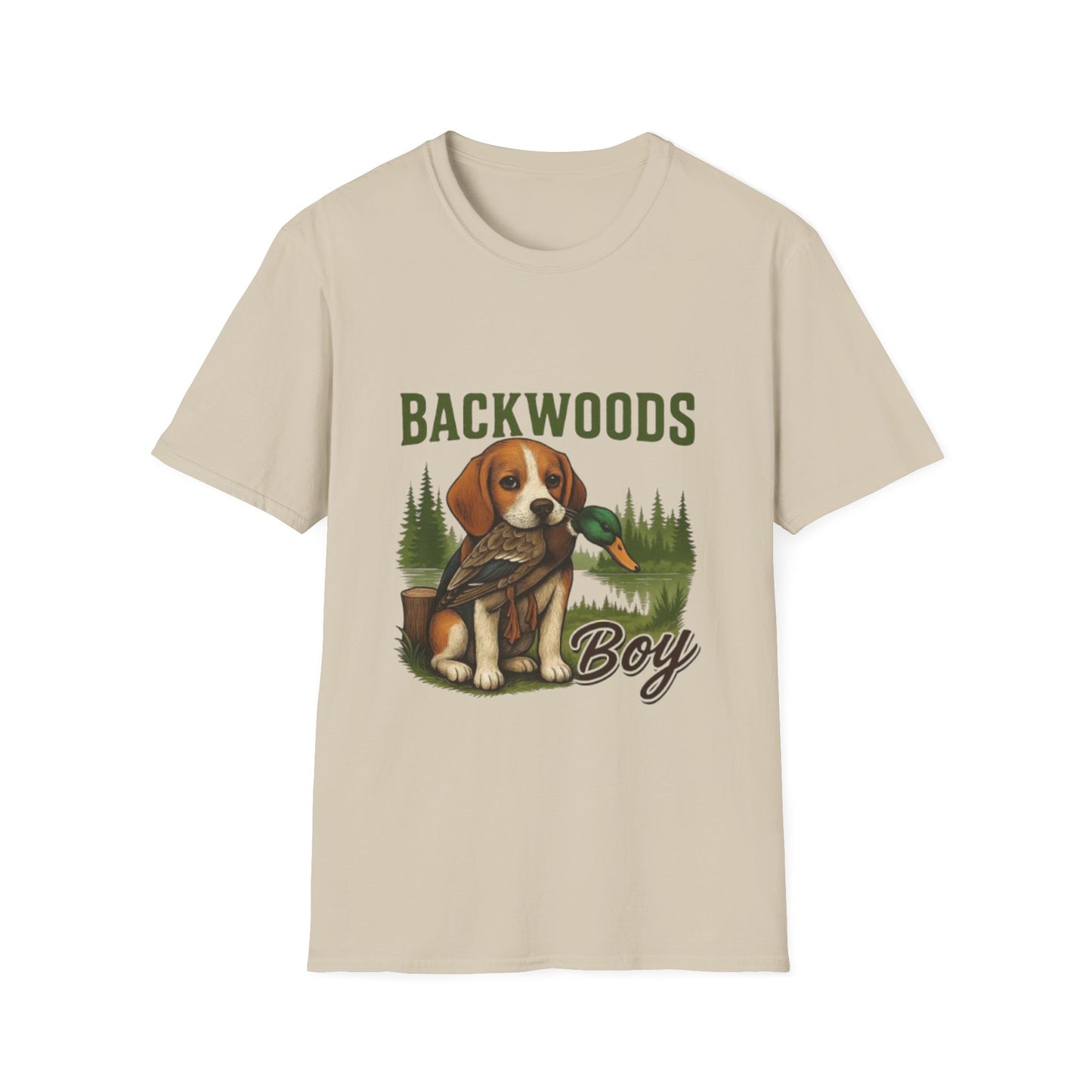 Backwoods Boy T-Shirt Sand Printify T-Shirt Rhythm & Drip Apparel