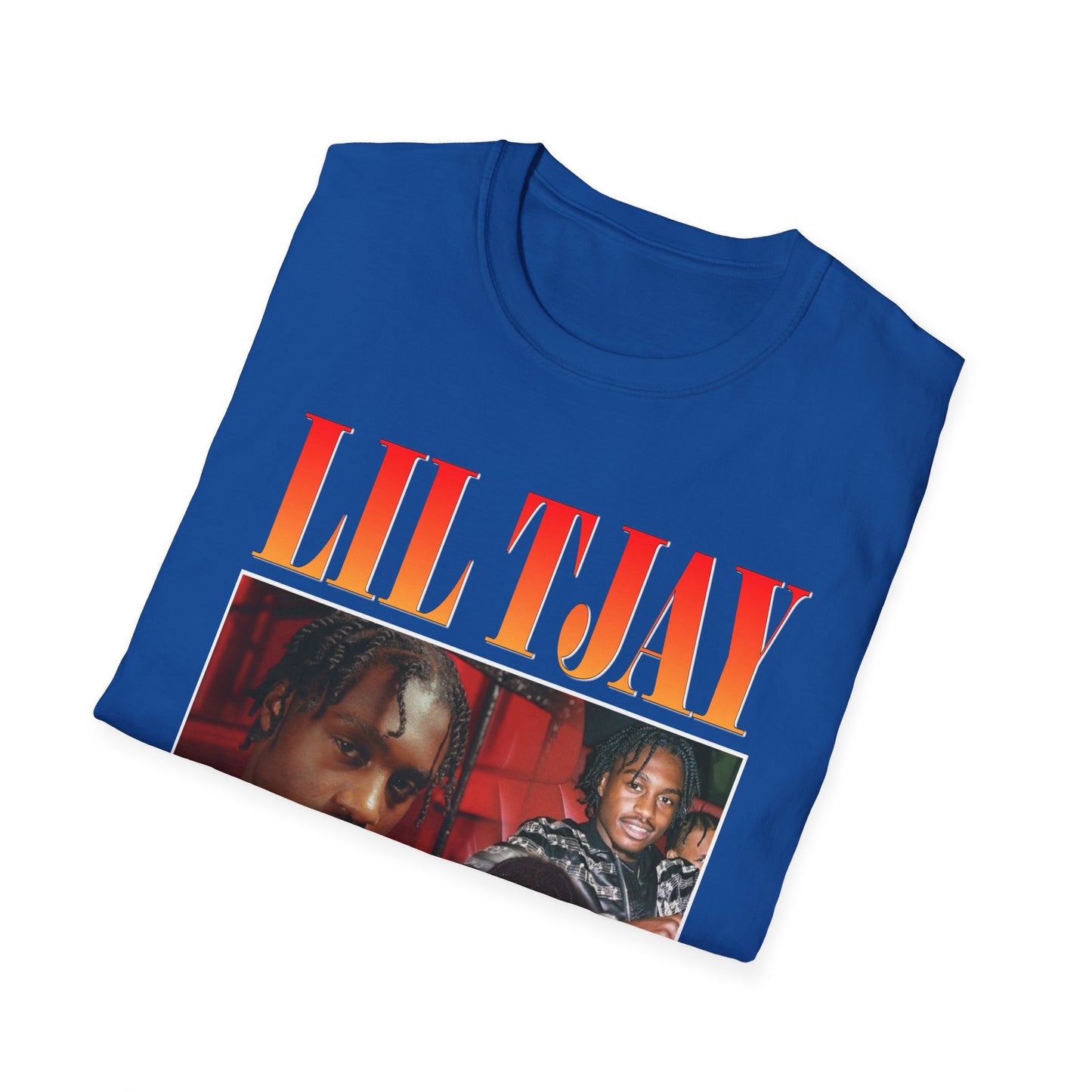 Lil Tjay Unisex Softstyle T-Shirt - Retro Graphic Tee for Music Fans - Rhythm & Drip