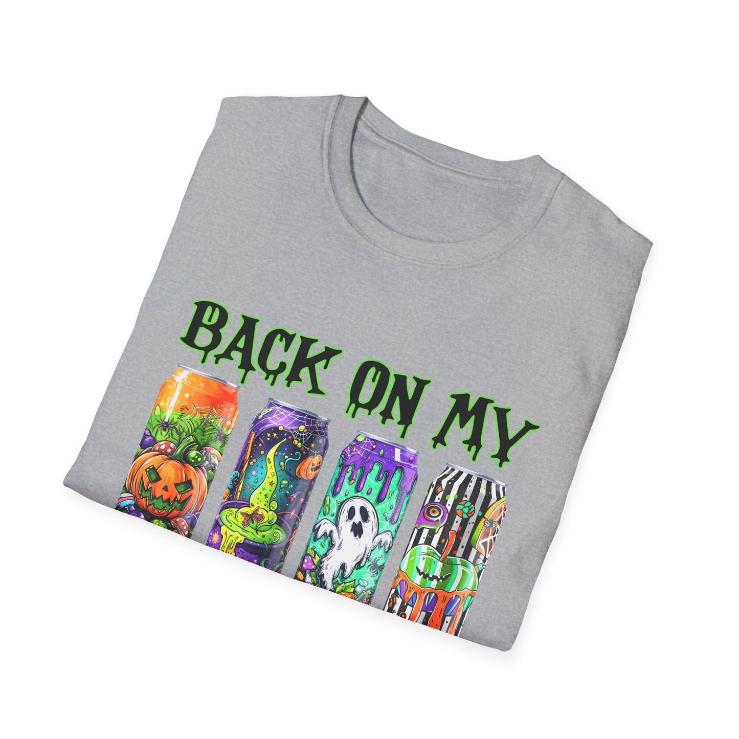 Back On My Brew Sh*t Tee, Unisex T-Shirt, Casual Wear, Spooky Season, Gift for Friends Printify T-Shirt Rhythm & Drip Apparel