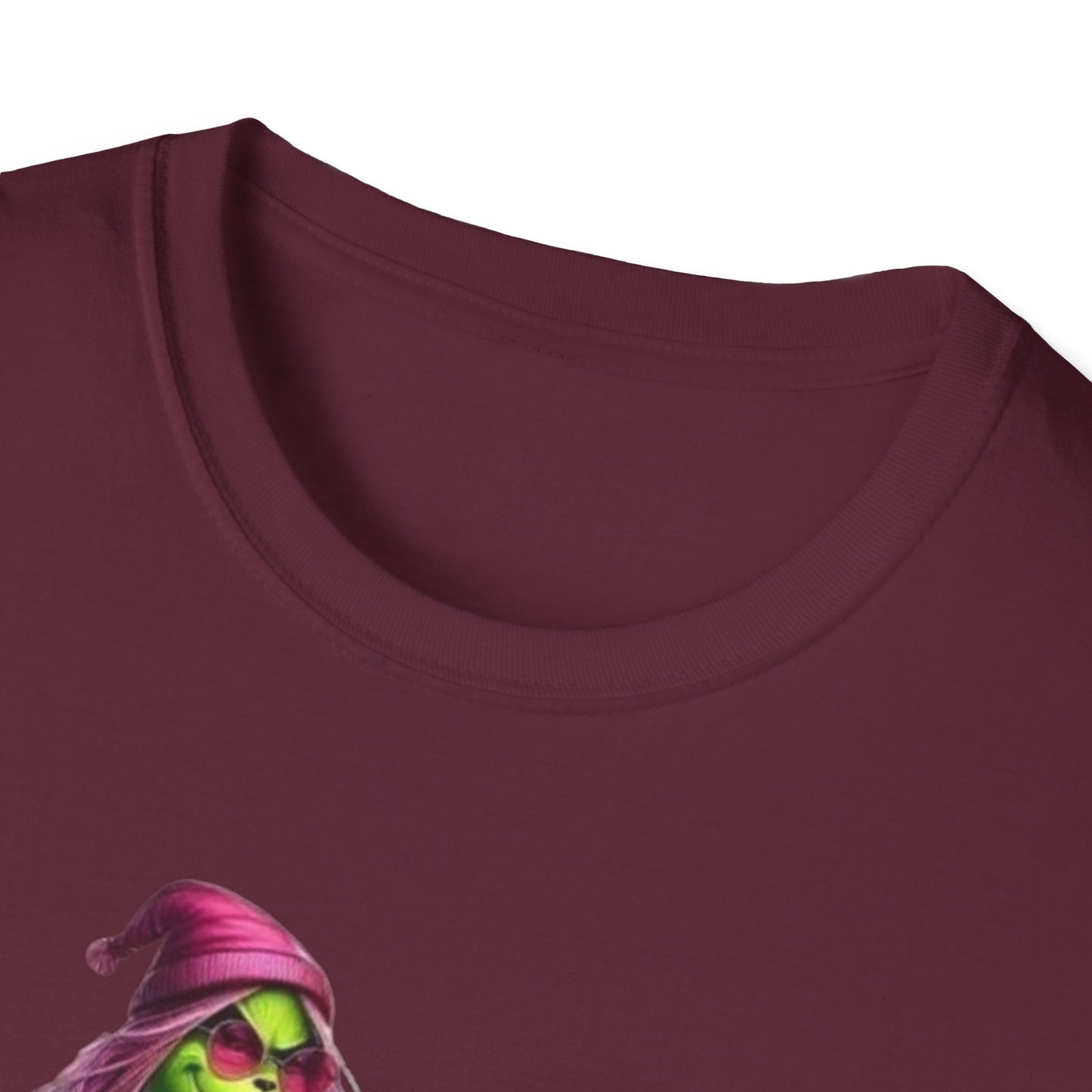 Woman Grinch Biker T-Shirt Printify T-Shirt Rhythm & Drip Apparel