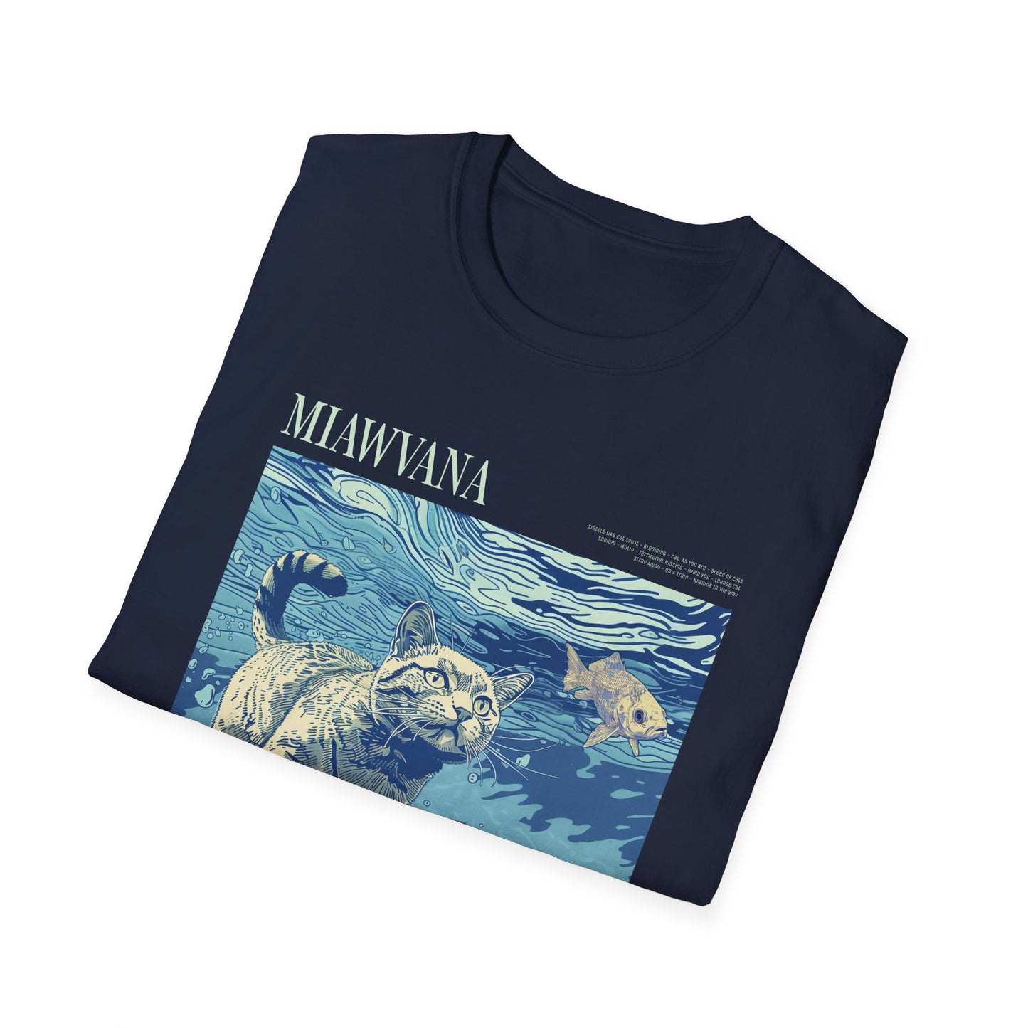 Music- Miawana Cat T-Shirt Printify T-Shirt Rhythm & Drip Apparel