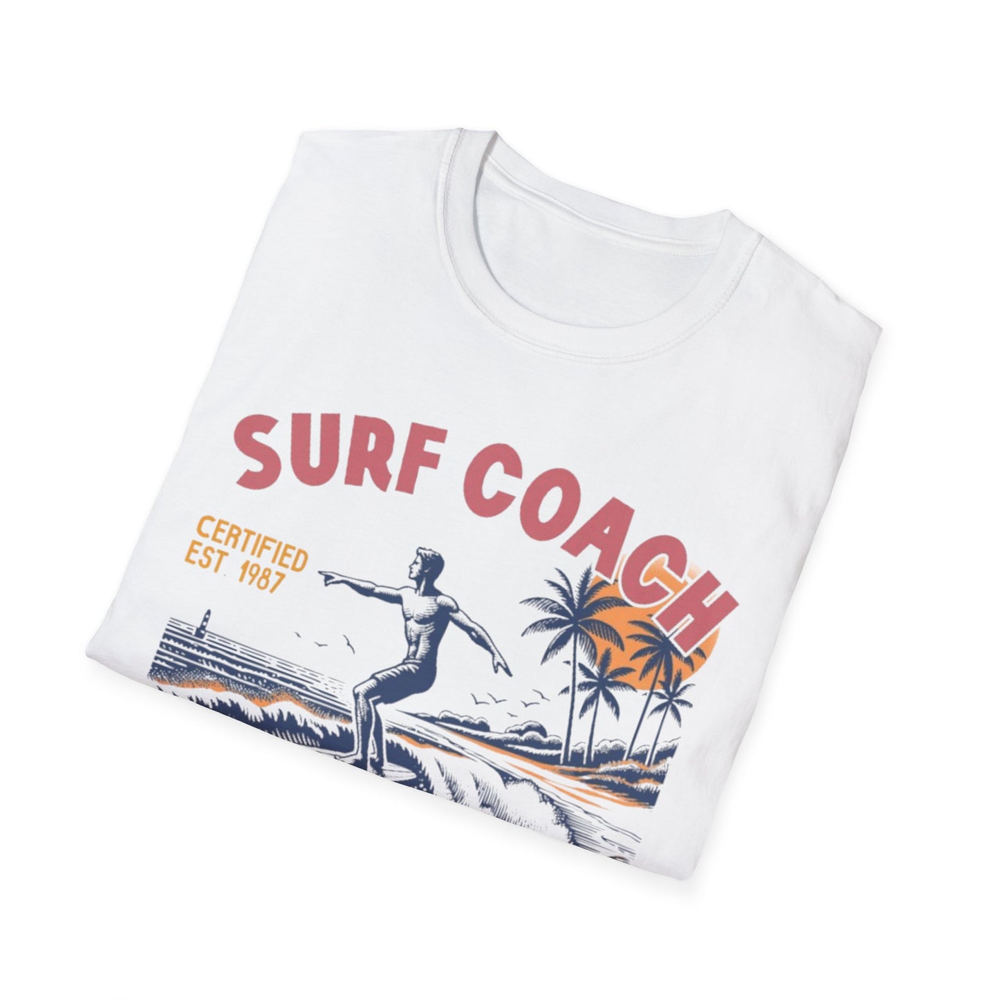 Summer- Surf Coach Vintage T-Shirt Printify T-Shirt Rhythm & Drip Apparel
