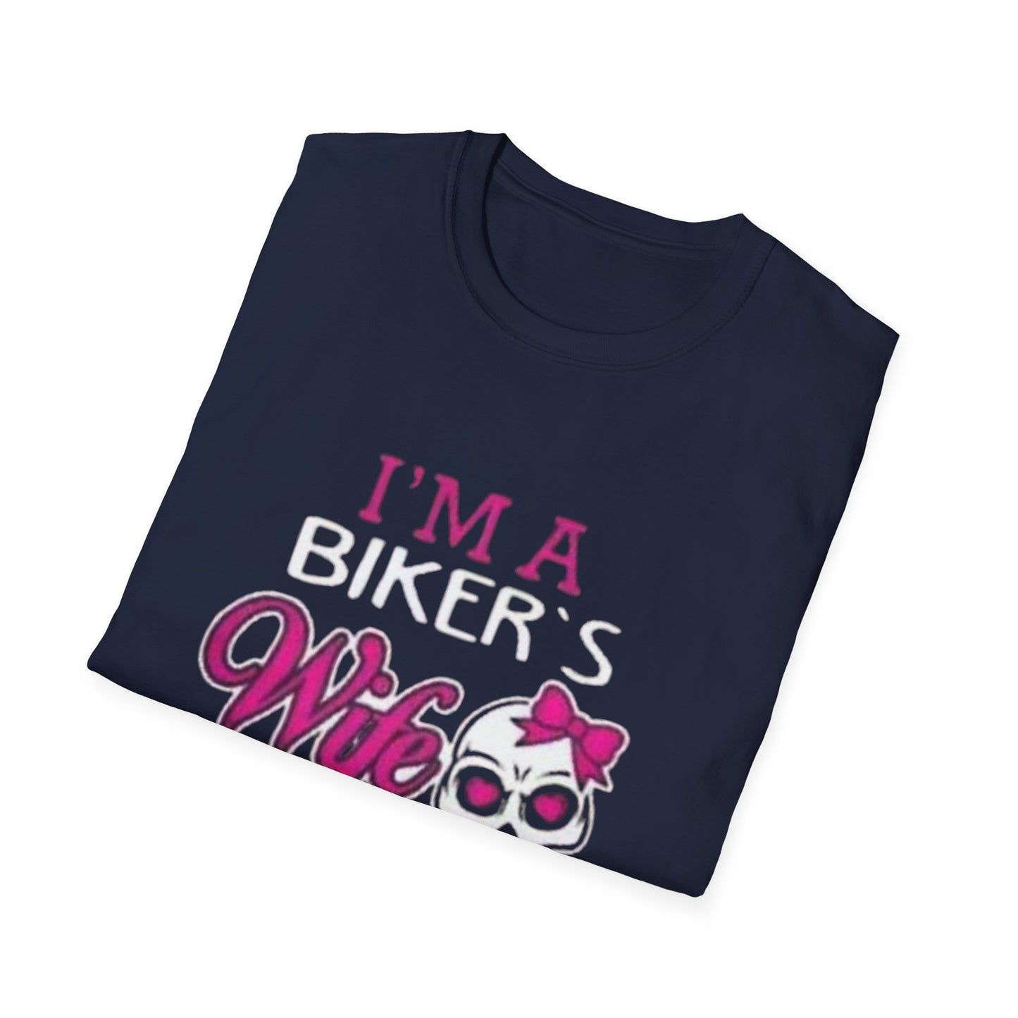 Badass Biker's Wife T-Shirt Printify T-Shirt Rhythm & Drip Apparel