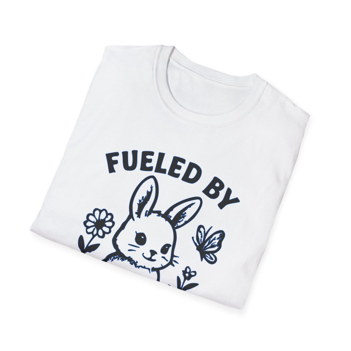 Funny Fueled By Spite Bunny T-Shirt| Cute Graphic Tee, Unisex Shirt, Gift for Animal Lovers, Casual Wear, Funny Apparel Printify T-Shirt Rhythm & Drip Apparel