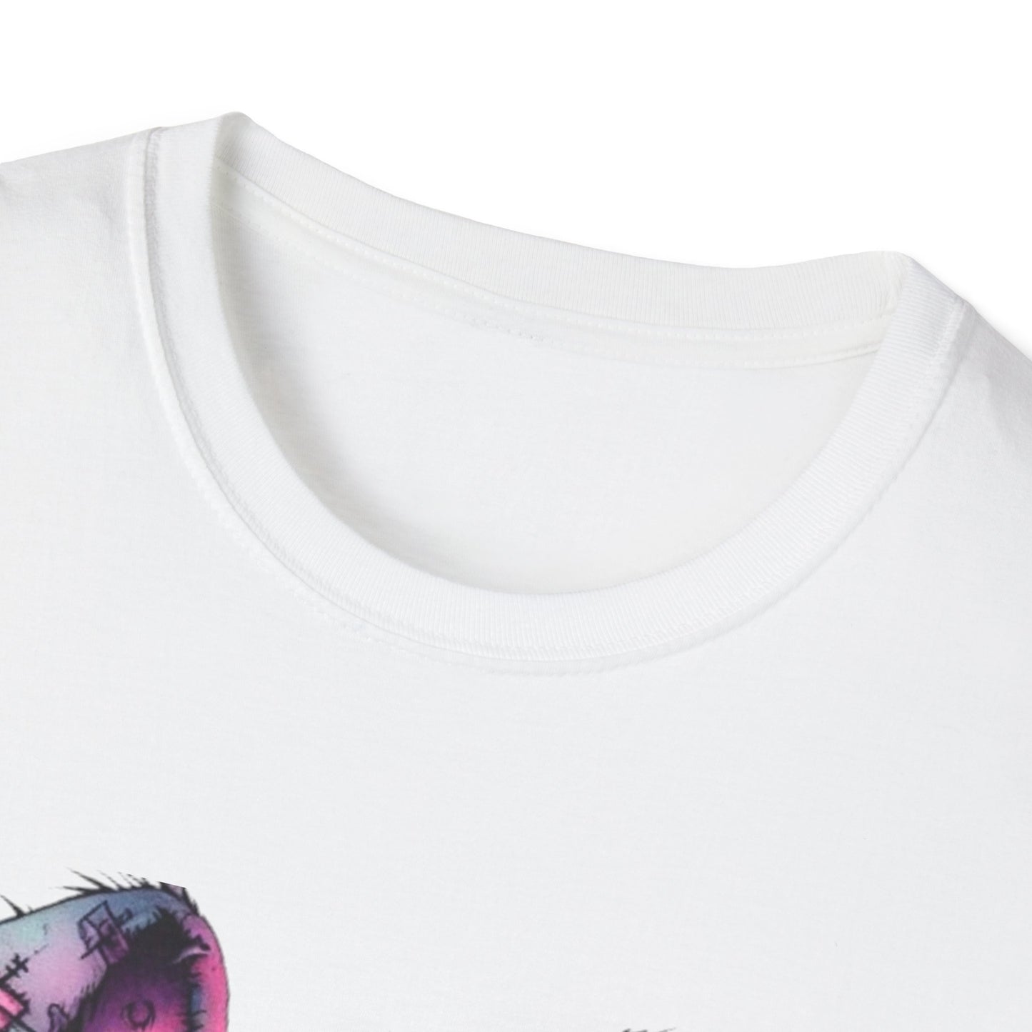 Playful Bunny Graphic T-Shirt - Softstyle Unisex Tee for Cute & Unique Casual Wear