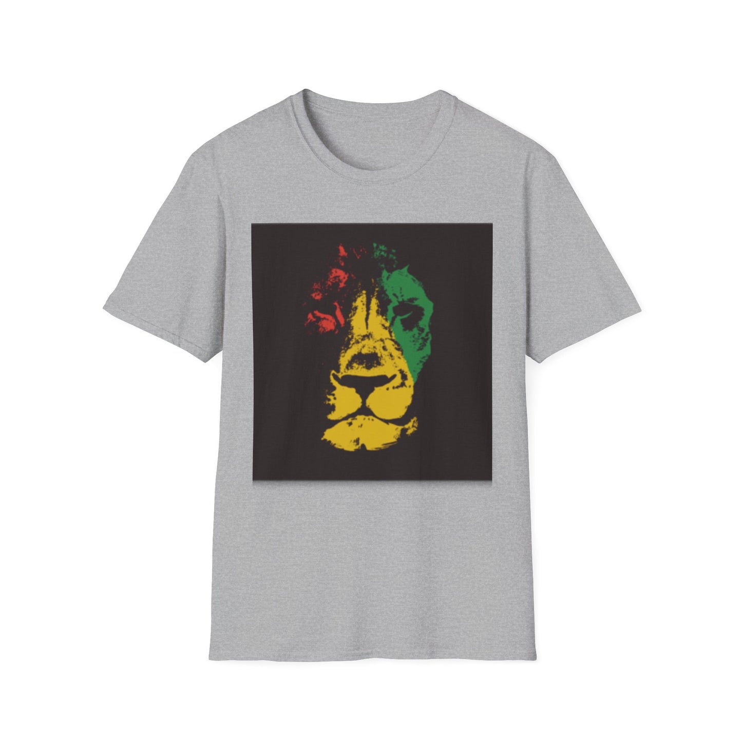 Vibrant Lion T-Shirt Sport Grey Printify T-Shirt Rhythm & Drip Apparel