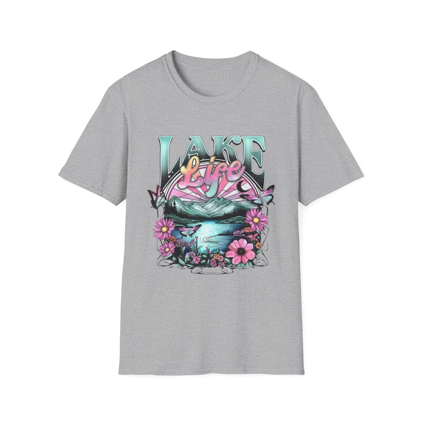 Summer- Lake Life T-Shirt Sport Grey Printify T-Shirt Rhythm & Drip Apparel