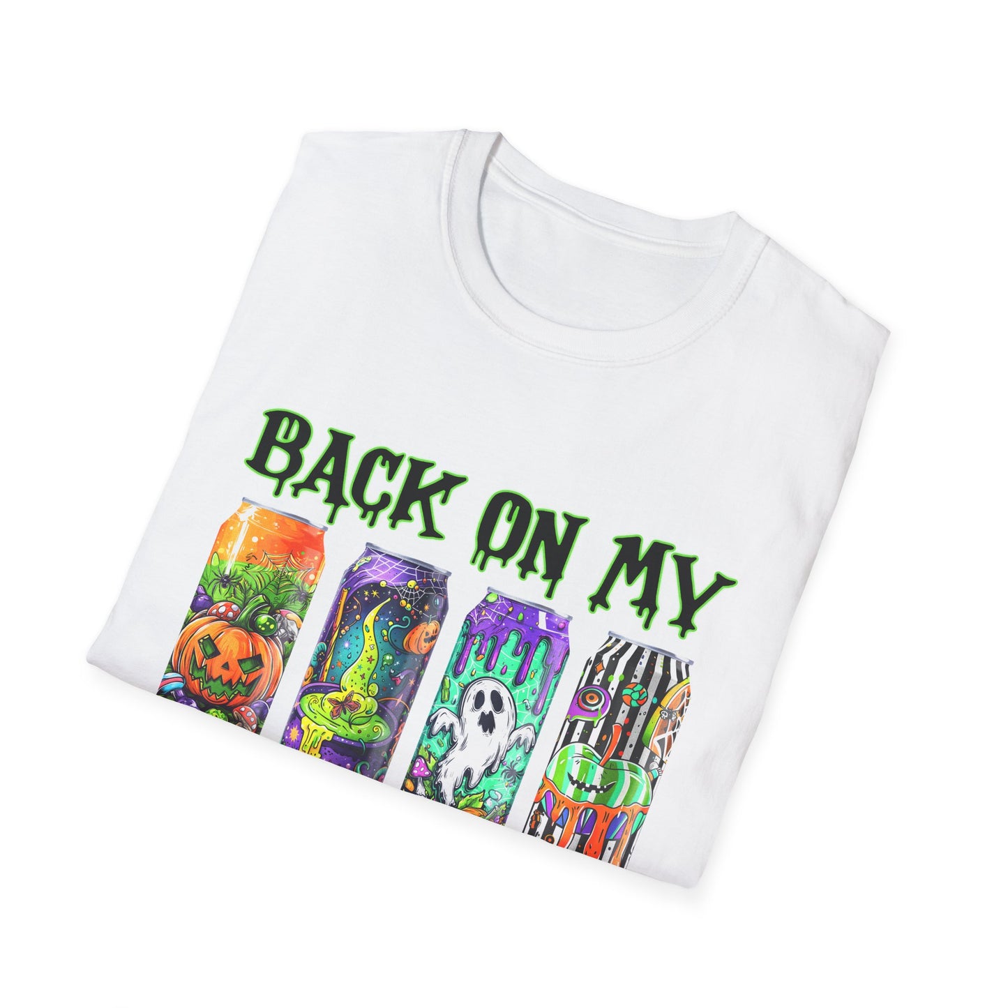 Back On My Brew Sh*t Tee, Unisex T-Shirt, Casual Wear, Spooky Season, Gift for Friends Printify T-Shirt Rhythm & Drip Apparel