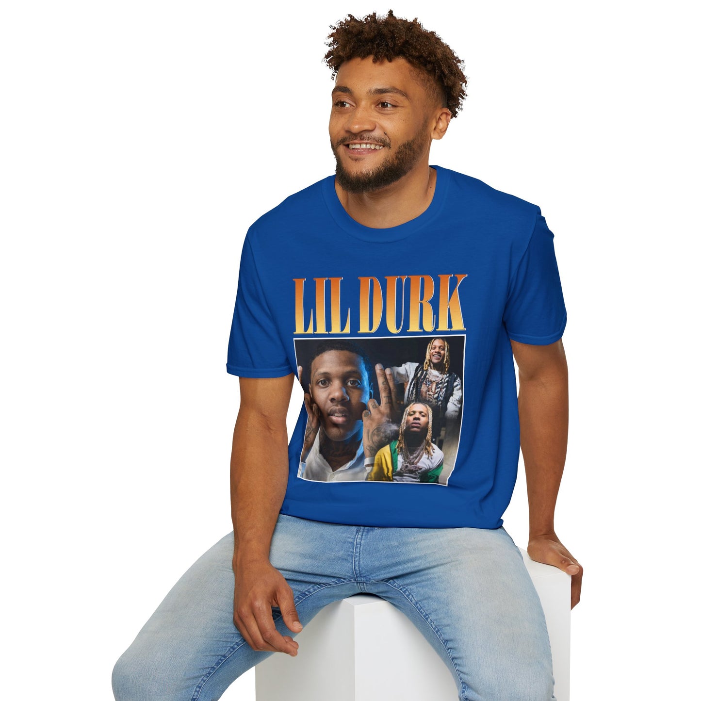 Lil Durk Graphic Unisex Softstyle T-Shirt - Trendy Music Tee for Fans - Rhythm & Drip