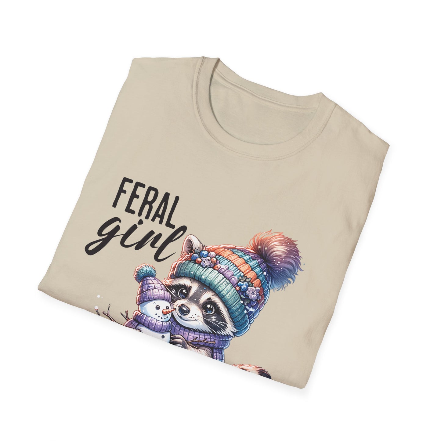 Winter- Feral Girl Winter T-Shirt Printify T-Shirt Rhythm & Drip Apparel