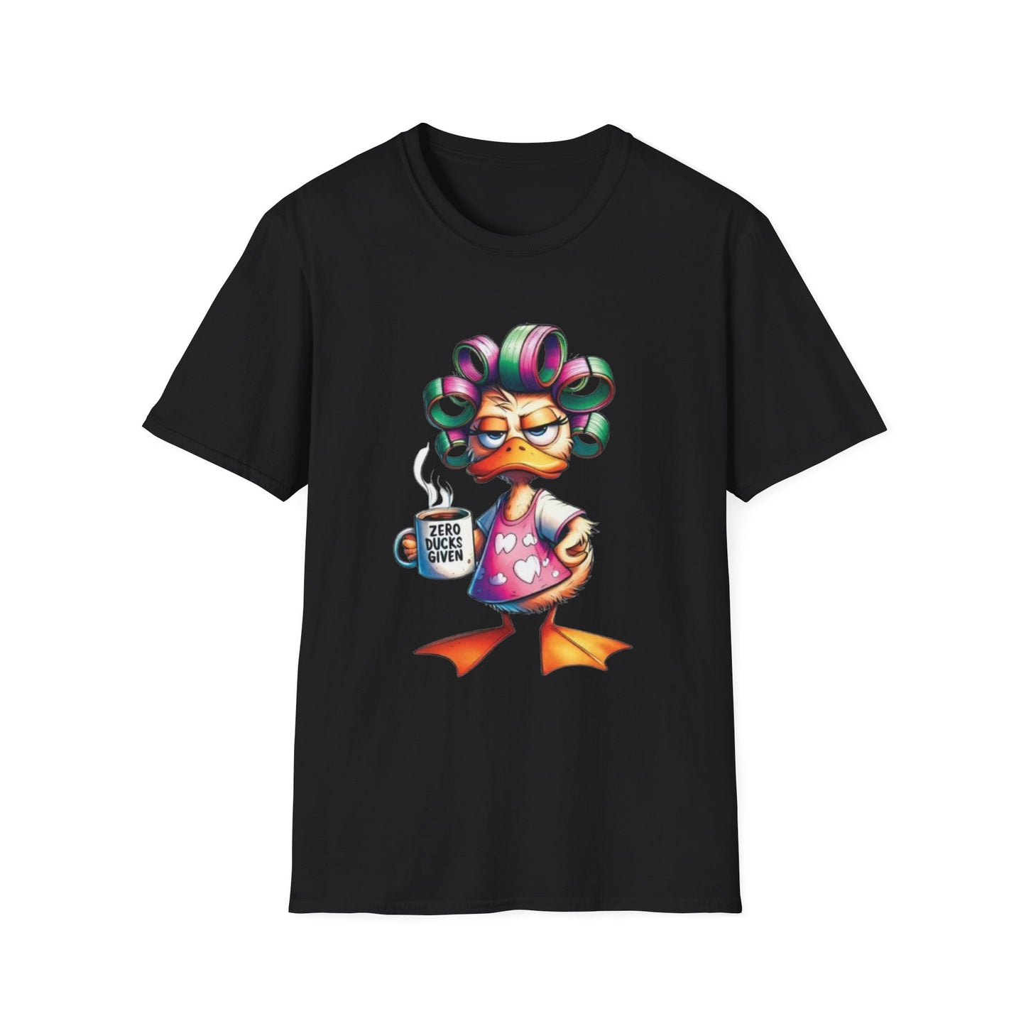 Zero Ducks Given T-Shirt Black Printify T-Shirt Rhythm & Drip Apparel