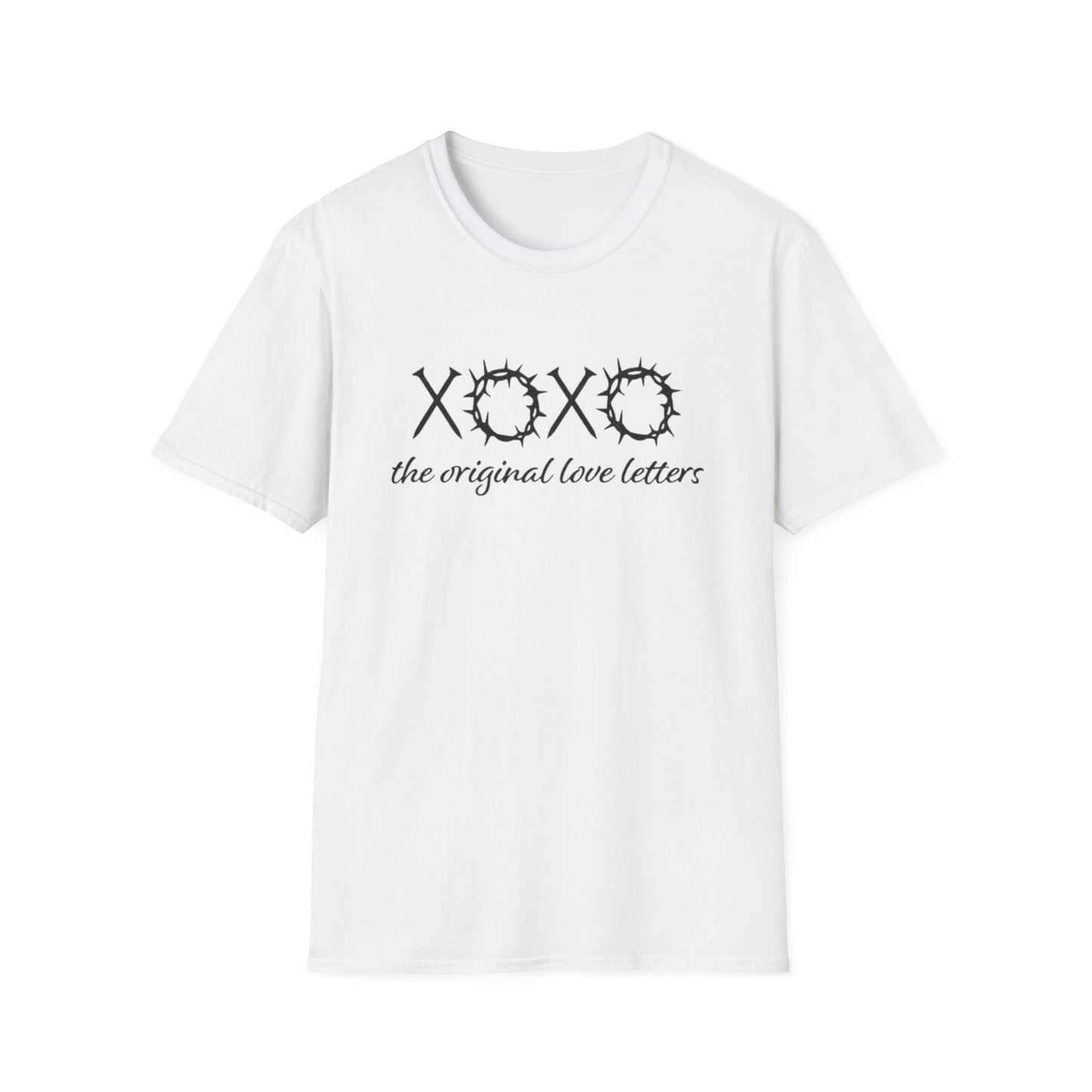 XOXO Love Letters Christian T-Shirt White Printify T-Shirt Rhythm & Drip Apparel