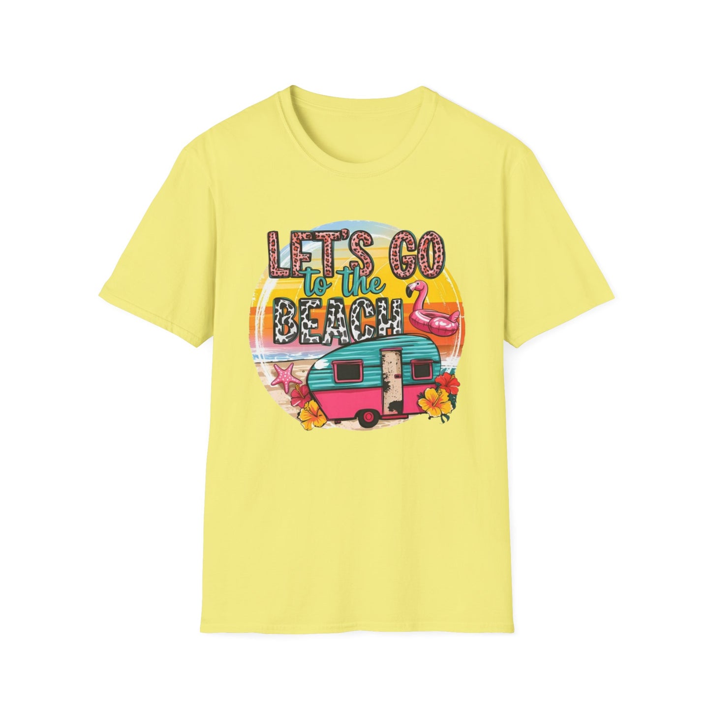 Summer- Beach Vibes T-Shirt Cornsilk Printify T-Shirt Rhythm & Drip Apparel